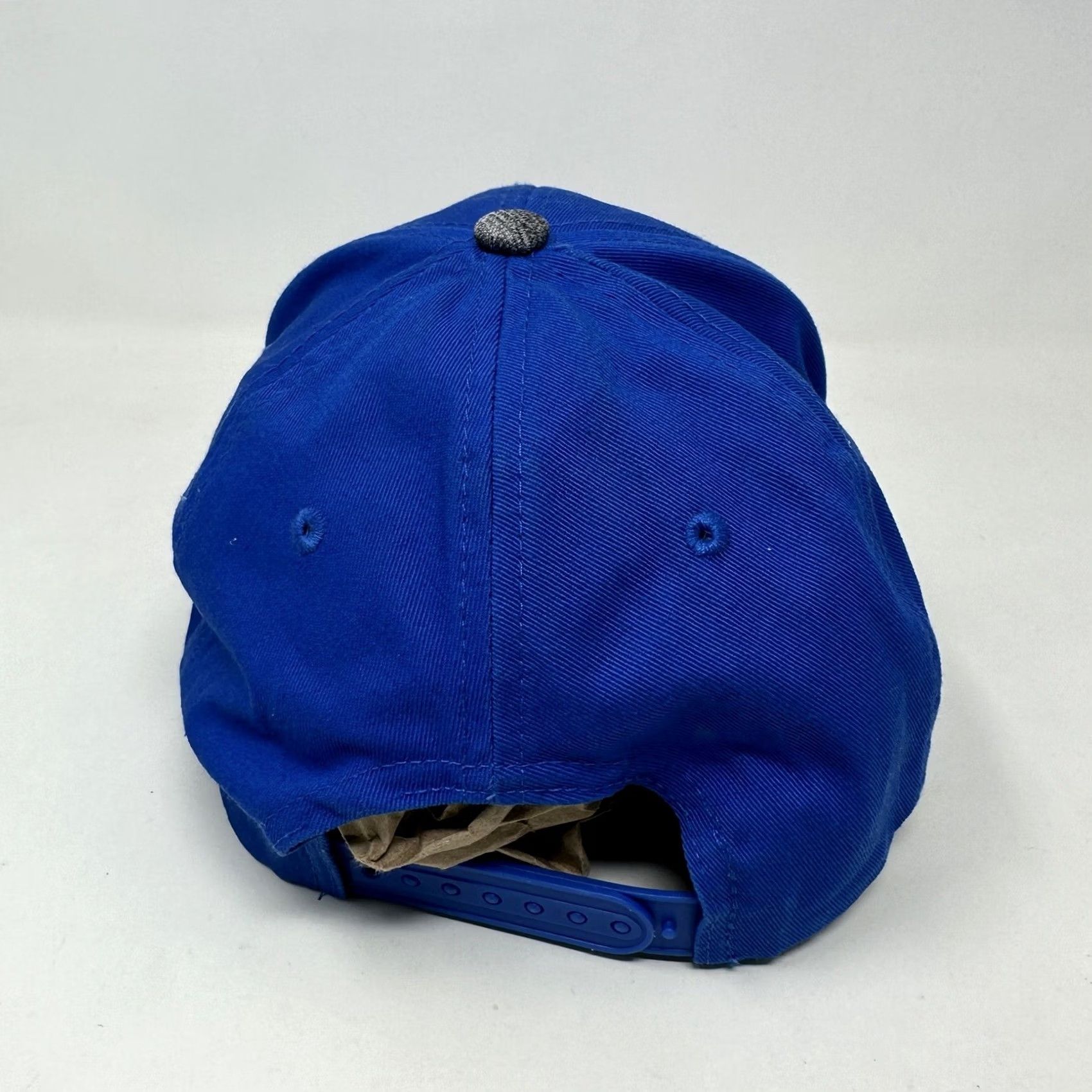 Vintage Bud Light Football Hat Adult Snapback Blue Gray Solid Beer Cap Cotton Adjustable Mens Size ONE SIZE - 6 Thumbnail