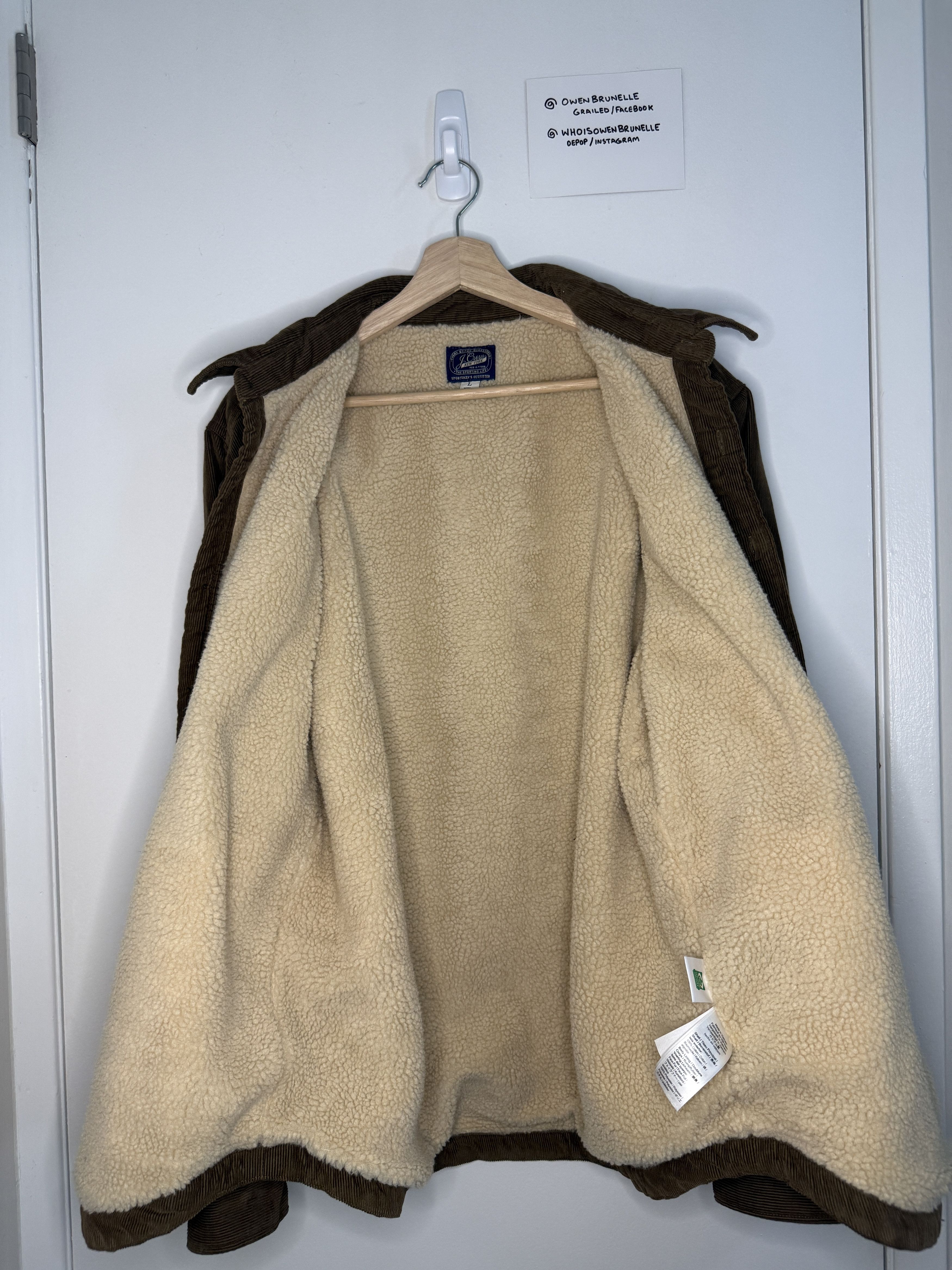 J.Crew J.Crew Sherpa Lined Corduroy Shirt Jacket Brown L Size US L / EU 52-54 / 3 - 3 Thumbnail