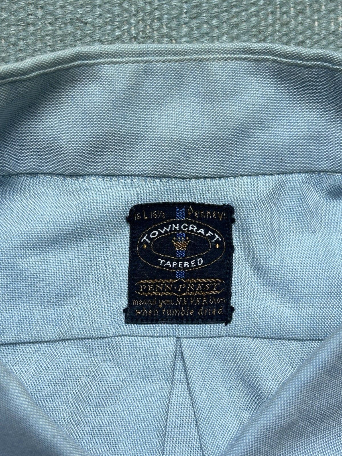 Vintage 60s button shirt Penney’s Towncraft chainstitch Oxford large Size US L / EU 52-54 / 3 - 4 Thumbnail