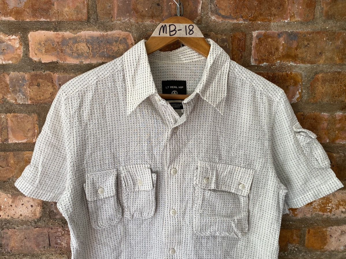 L7 Real Hip 2000s cargos Bondage muti stitch button up shirt Size US M / EU 48-50 / 2 - 3 Thumbnail