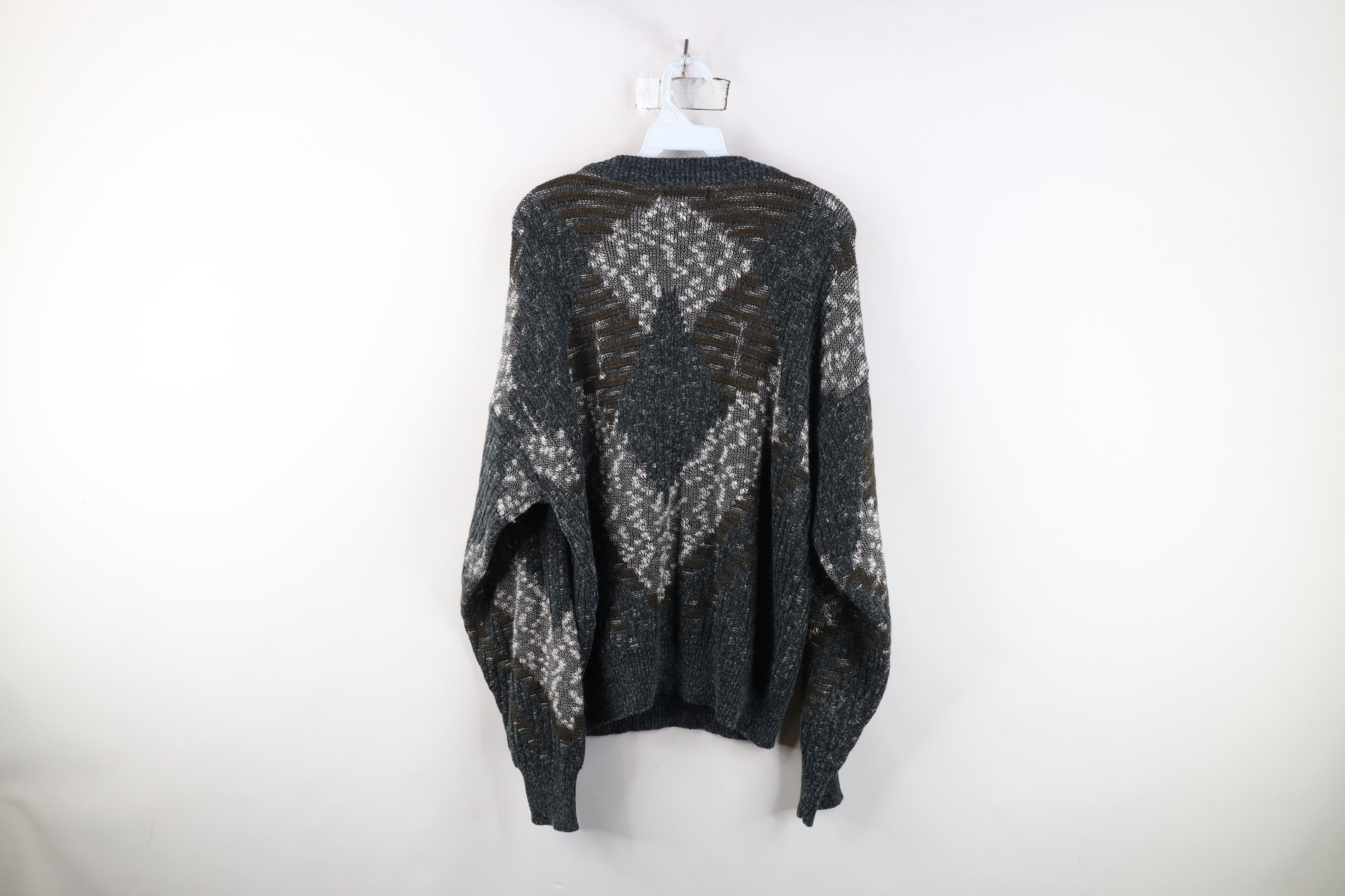 Vintage Vintage 90s Streetwear Ribbed Knit Crewneck Sweater Size XL / US 12-14 / IT 48-50 - 10 Thumbnail
