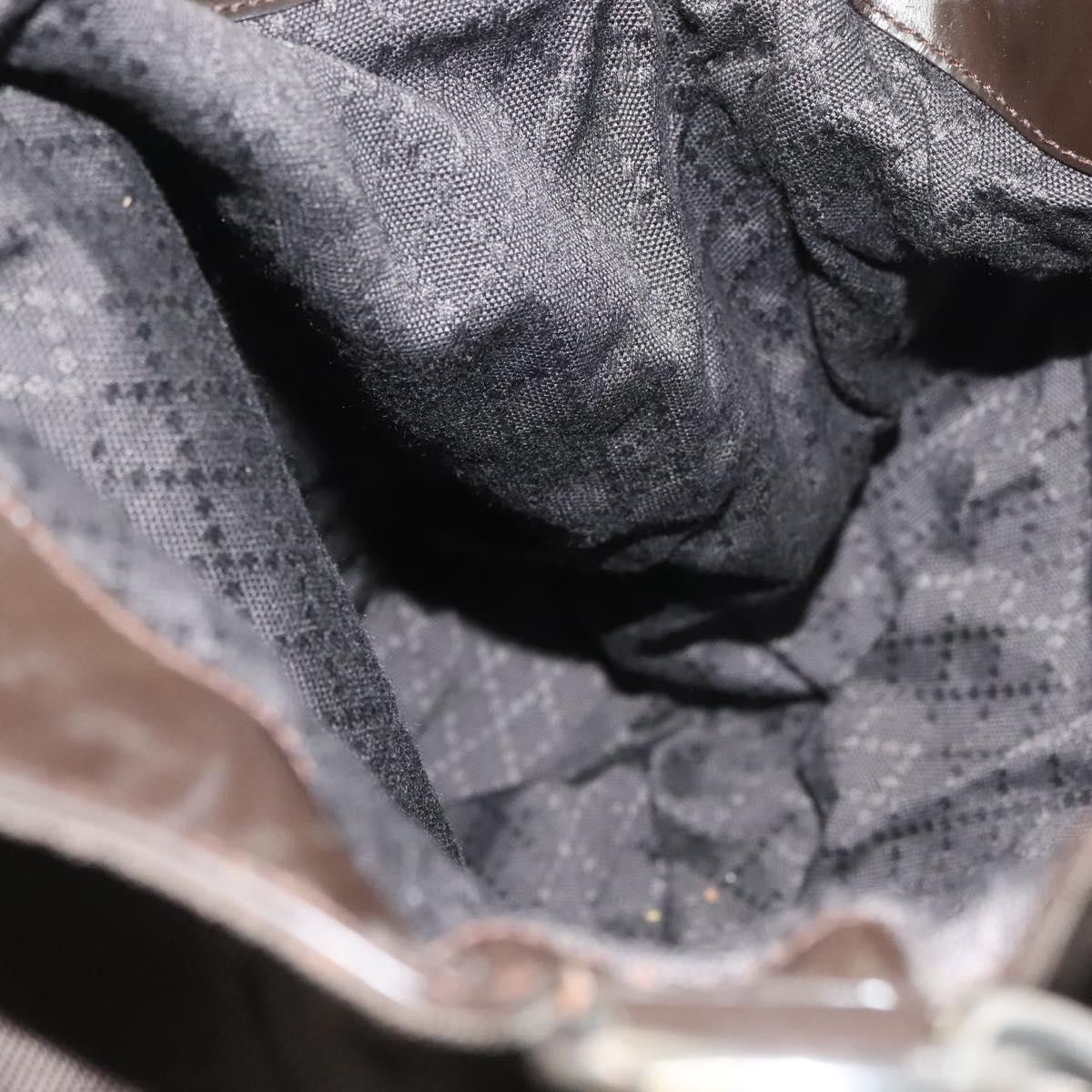Gucci GUCCI Bamboo Hand Bag Nylon Brown Silver 001 1553 001 1553 Size ONE SIZE - 17 Thumbnail