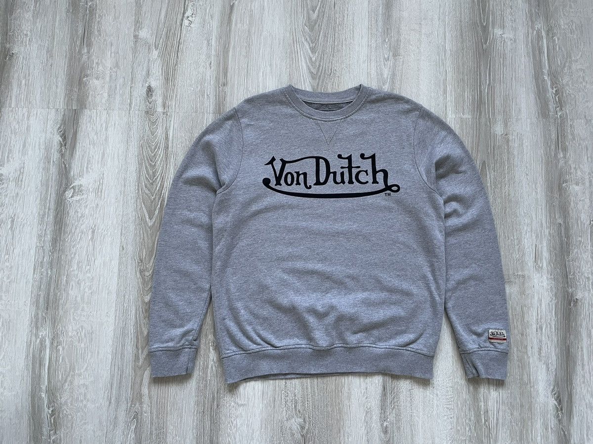 Japanese Brand × Vintage × Von Dutch Vintage Y2K Von Dutch Sweatshirt Big Logo Y2K Retro Size US L / EU 52-54 / 3 - 1 Thumbnail