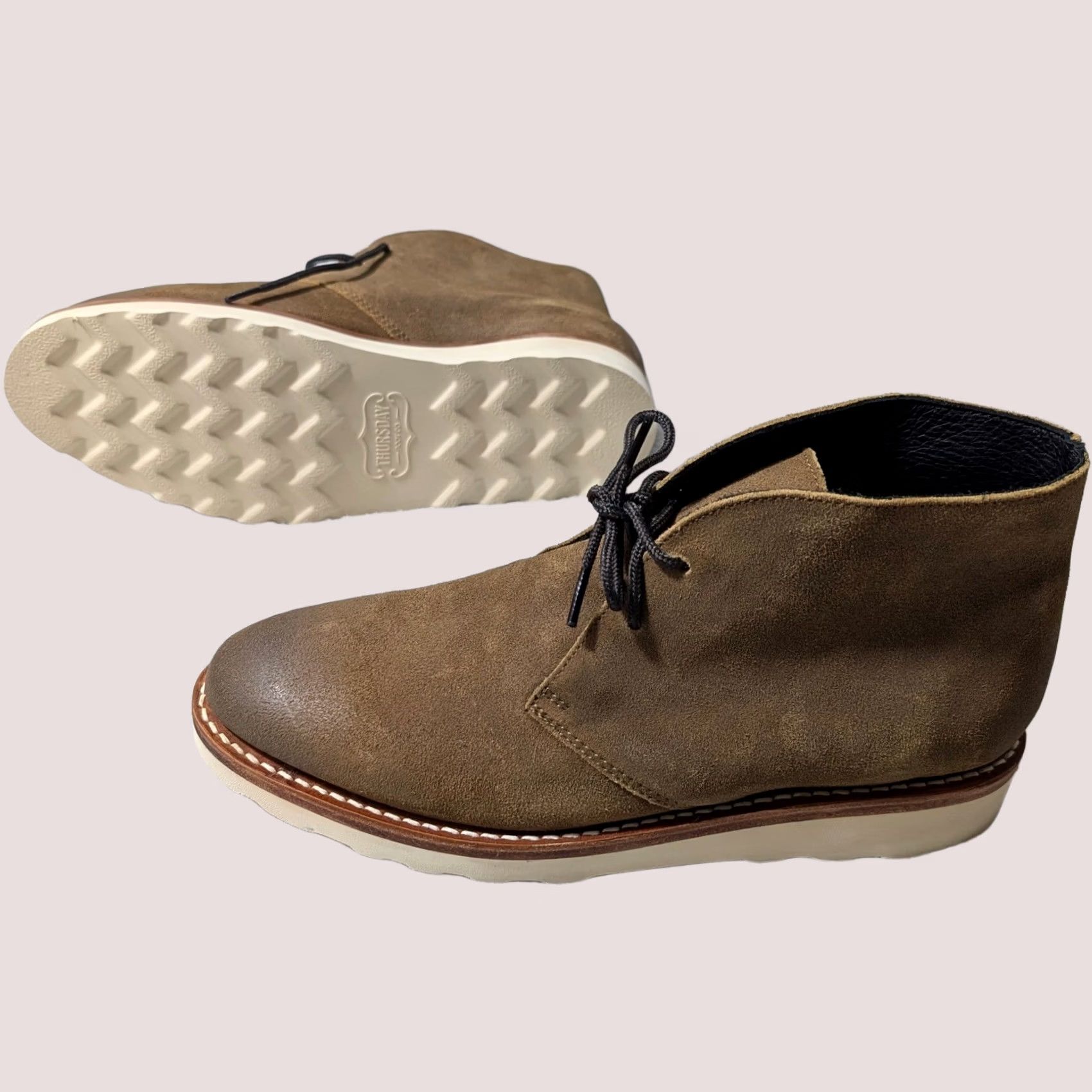 Thursday Boot Scout Chukka Boots Men 9.5 Safari Suede Wedge 