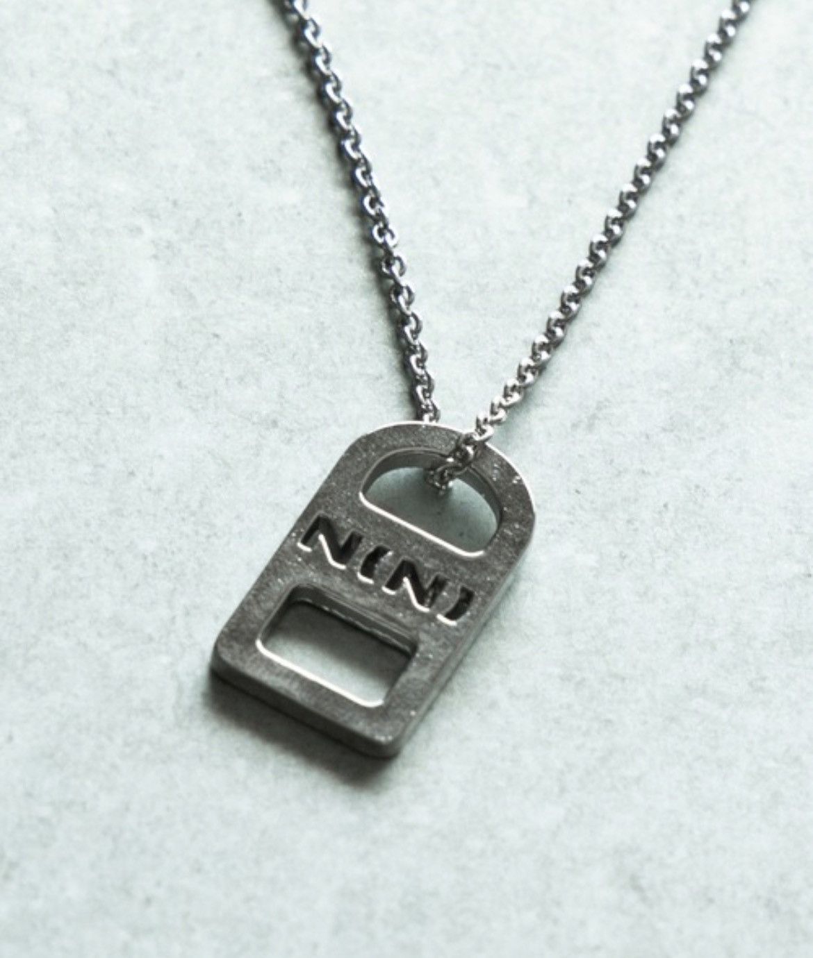 Number (N)ine NUMBER NINE LOGO PLATE HOLE NECKLACE Size ONE SIZE - 3 Thumbnail
