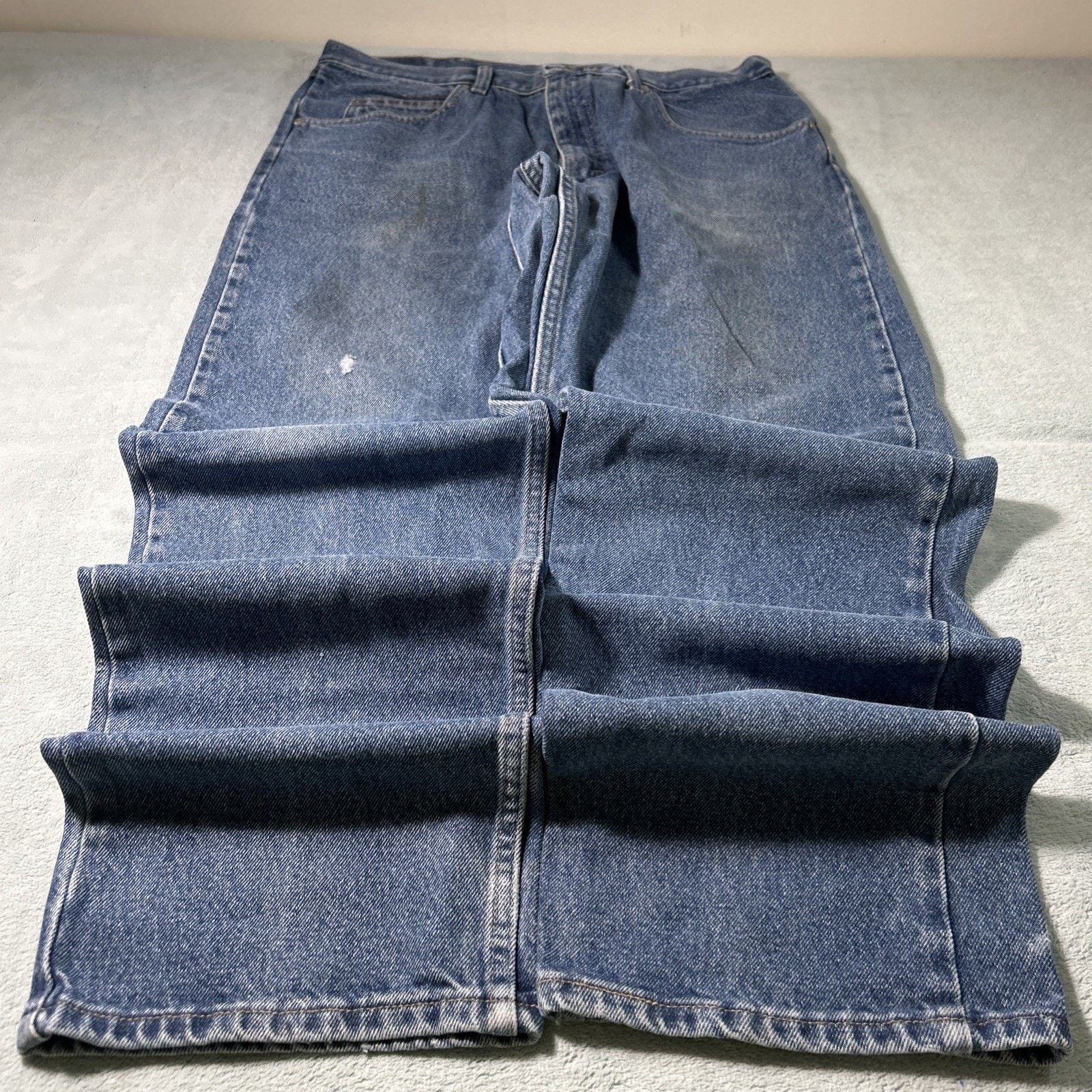 Wrangler Wrangler Loose Baggy Straight Jeans Mens 34x34 Wide Hamilton Size US 34 / EU 50 - 1 Thumbnail