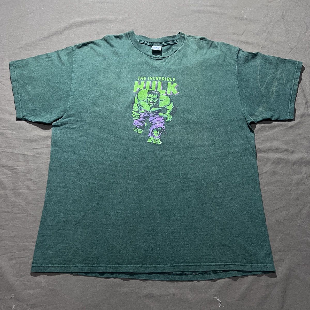 Marvel Comics Vintage 2000s Hulk Tee 2XL Faded Size US XXL / EU 58 / 5 - 2 Thumbnail