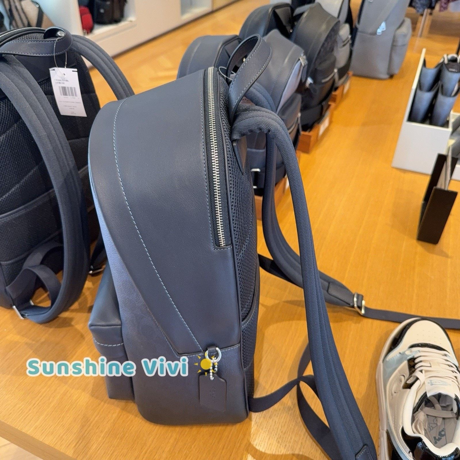 Coach NWT Coach Taylor Backpack Ombre Signature CDX84 Silver/Blue Size ONE SIZE - 4 Thumbnail