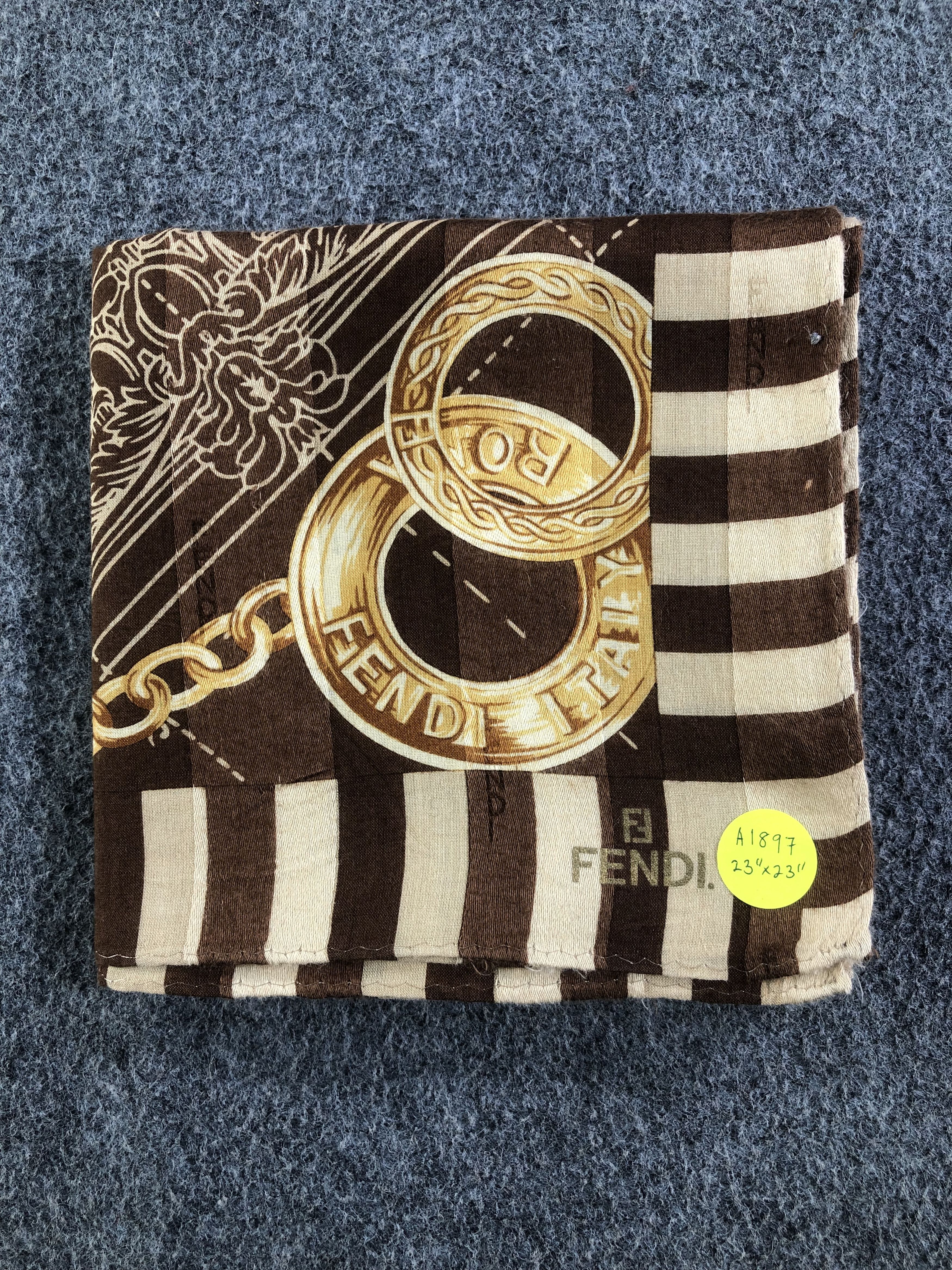 Vintage Fendi Handkerchief / Bandana / Neckerchief A1897 Size ONE SIZE - 6 Thumbnail