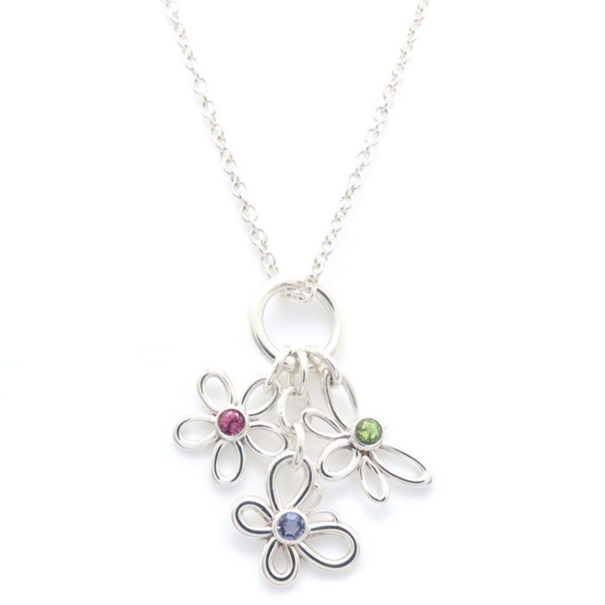 Tiffany & Co. TIFFANY & Co. Tiffany Flower Butterfly Bee Bijou Necklace with Multicolored Stones in SV925 for Women, 295170 Size ONE SIZE - 1 Thumbnail