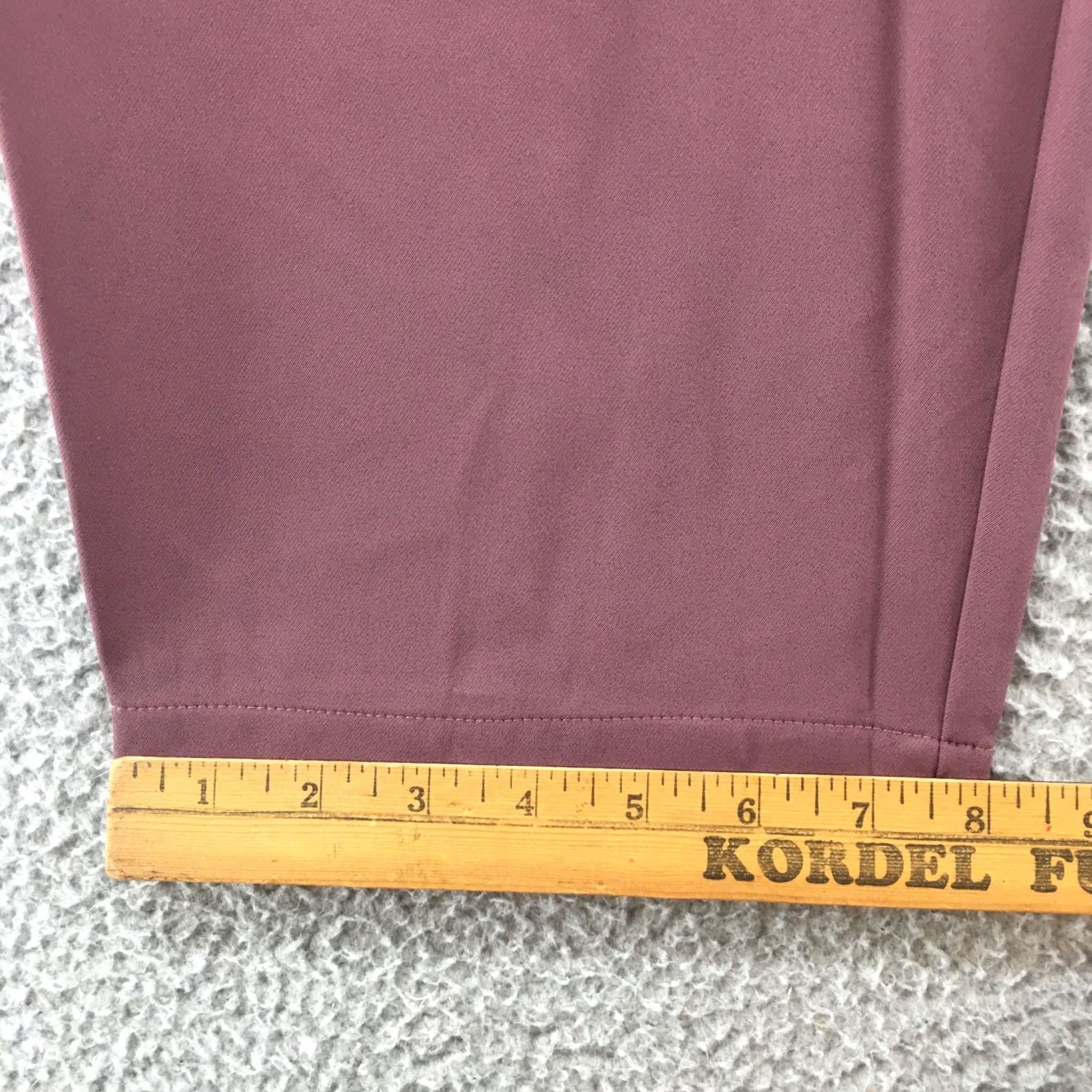 Vintage A New Day Pants Cropped Womens XXL Purple High Rise Pleated Front NEW Size 40" / US 18 - 7 Thumbnail