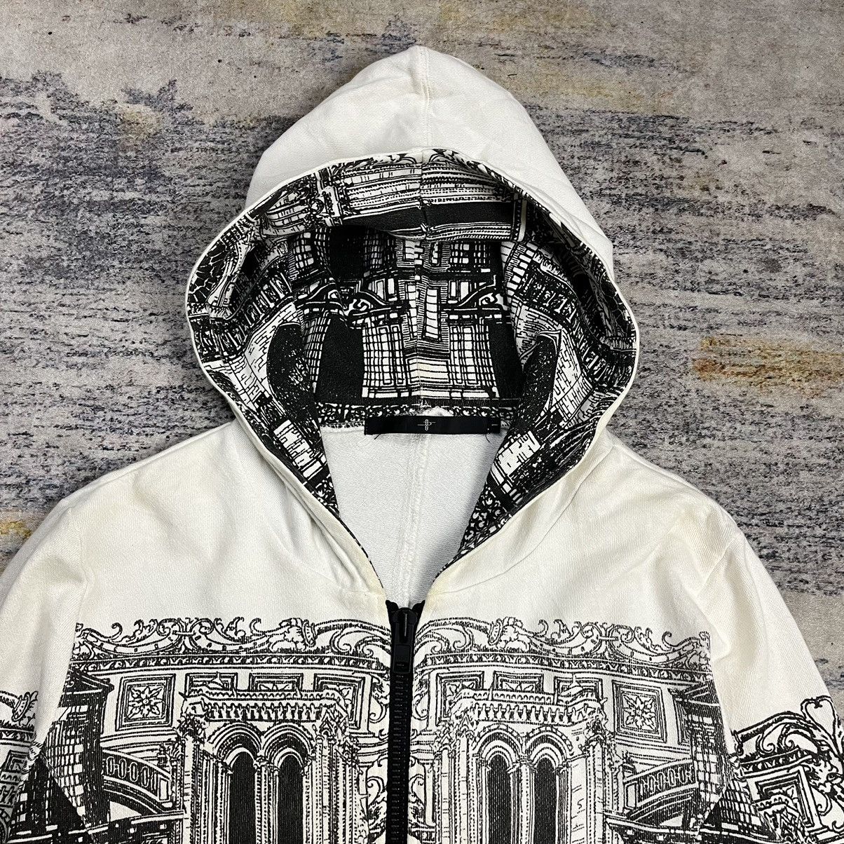 If Six Was Nine × Le Grande Bleu (L.G.B.) × NO ID No Id Cathedral architecture art print double zip hoodie Size US S / EU 44-46 / 1 - 4 Thumbnail