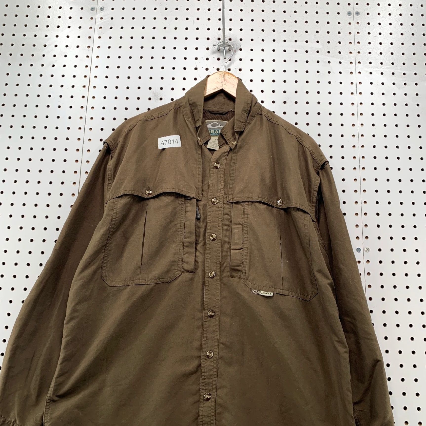 Vintage Drake Button Waterfowl Systems Shirt Mens Medium Brown Vented Lightweight Size US M / EU 48-50 / 2 - 4 Thumbnail
