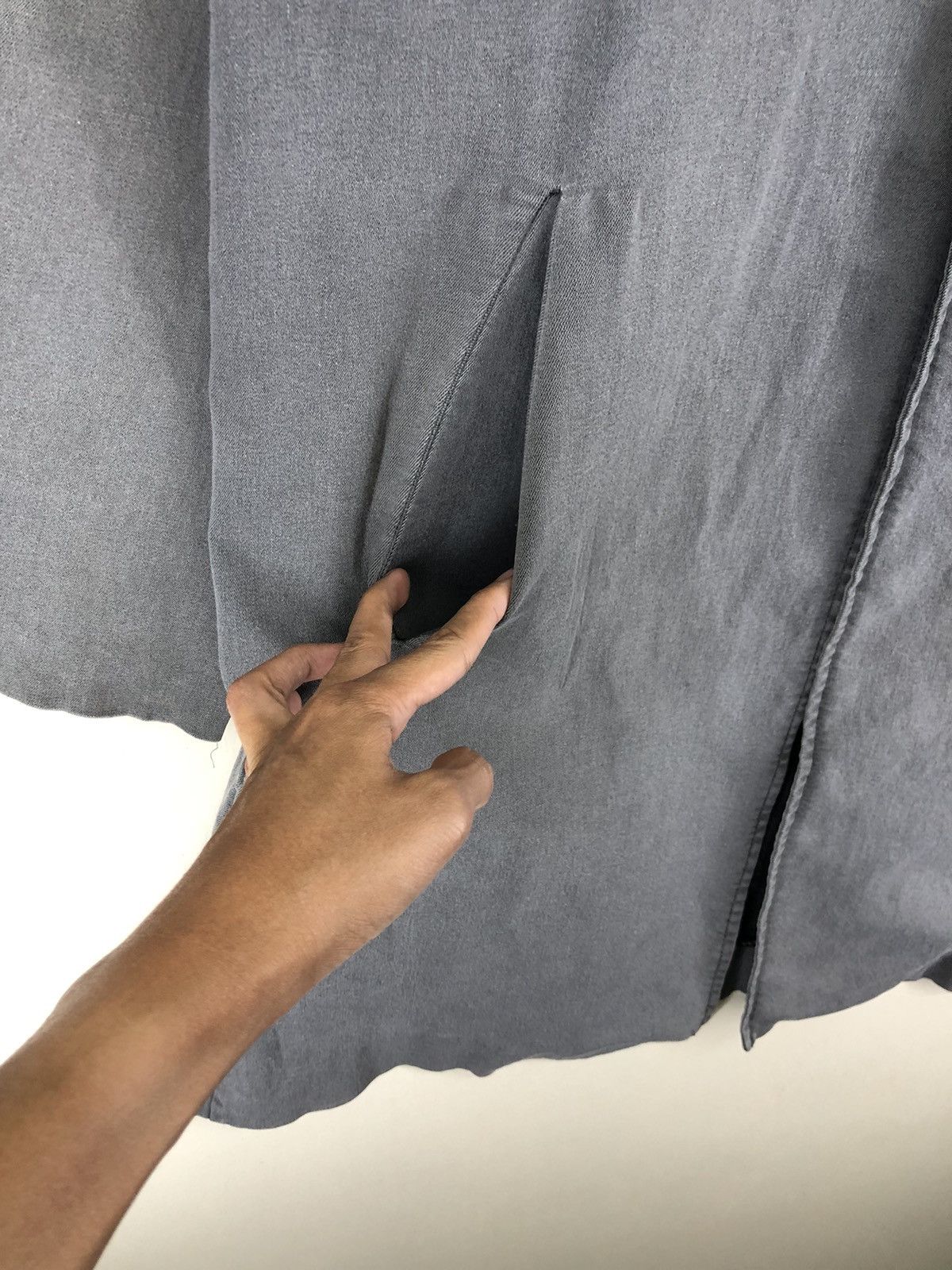JACKROSE Jackrose Hooded Grey Long Jacket Size US M / EU 48-50 / 2 - 5 Thumbnail