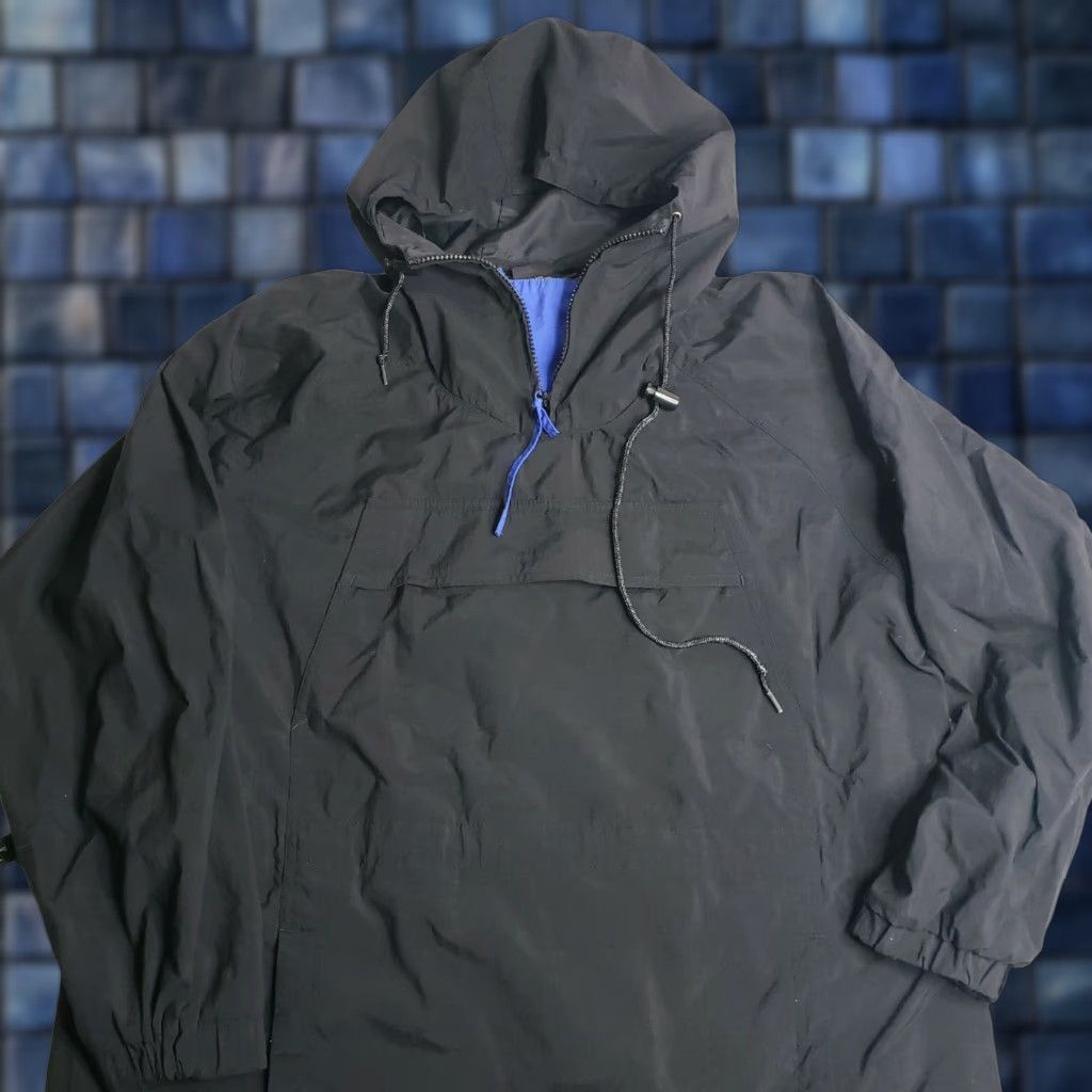 Eddie Bauer VINTAGE Eddie Bauer Windbreaker Jacket Front Pocket Hooded Pullover Black M Mens 90s Size M / US 6-8 / IT 42-44 - 1 Thumbnail