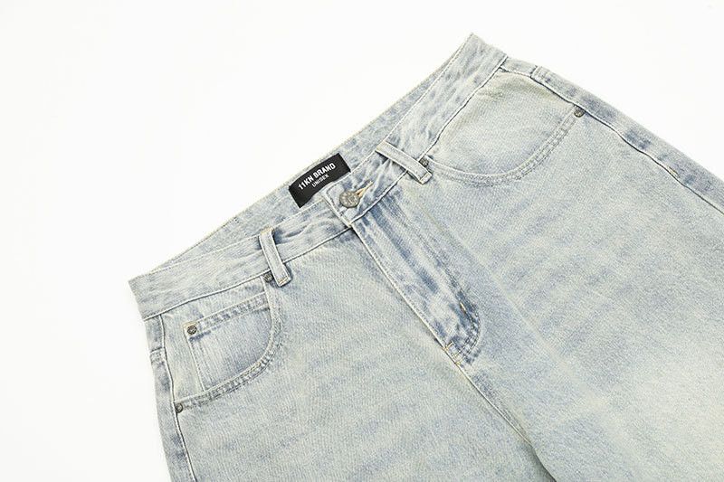 Jean Retro washed cleanfit distressed jeans for men Size US 32 / EU 48 - 3 Thumbnail