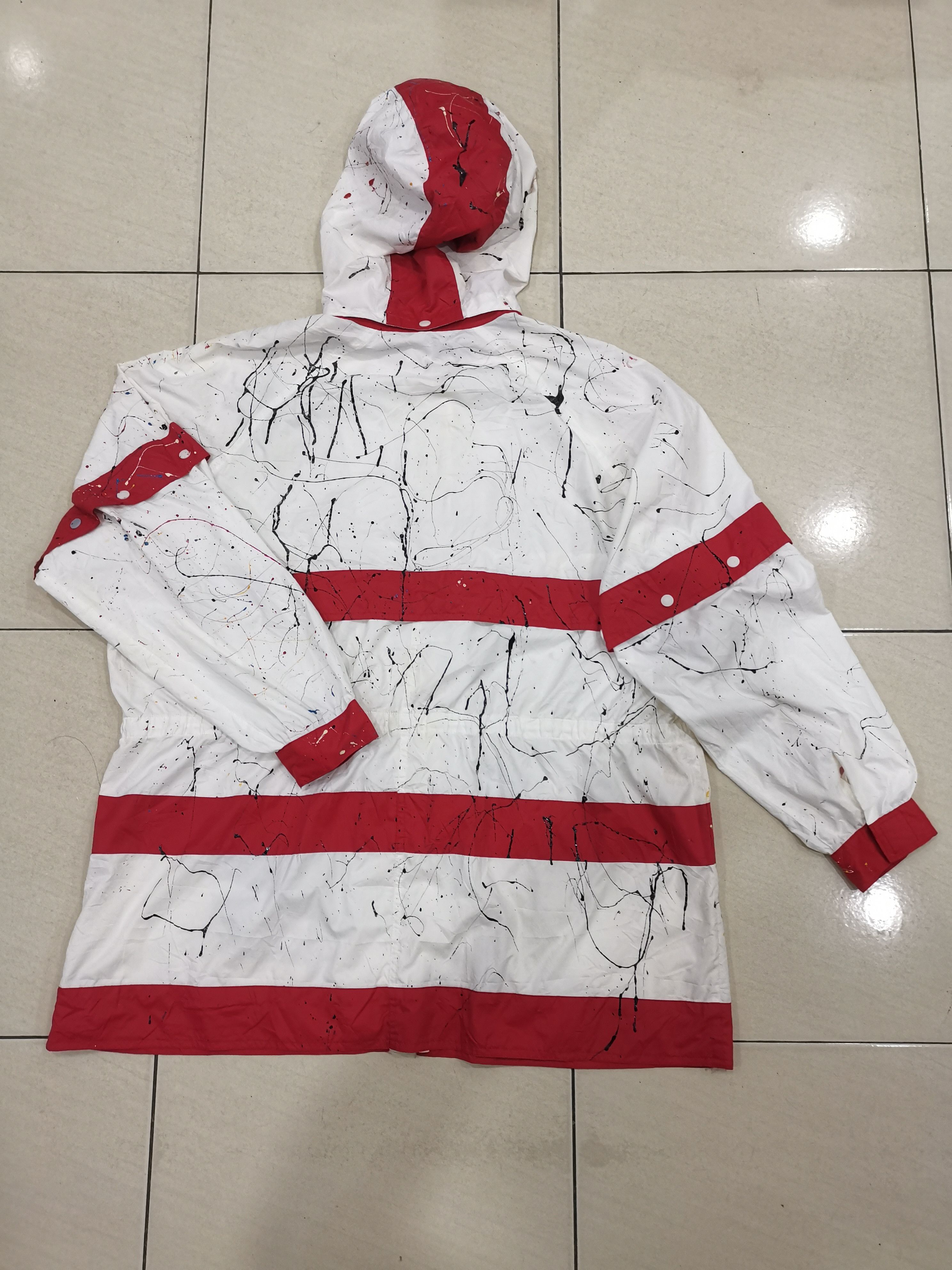Balenciaga VTG Balenciaga BB SPELL OUT CUSTOM MADE PAINT SPLATTER Size US L / EU 52-54 / 3 - 5 Thumbnail