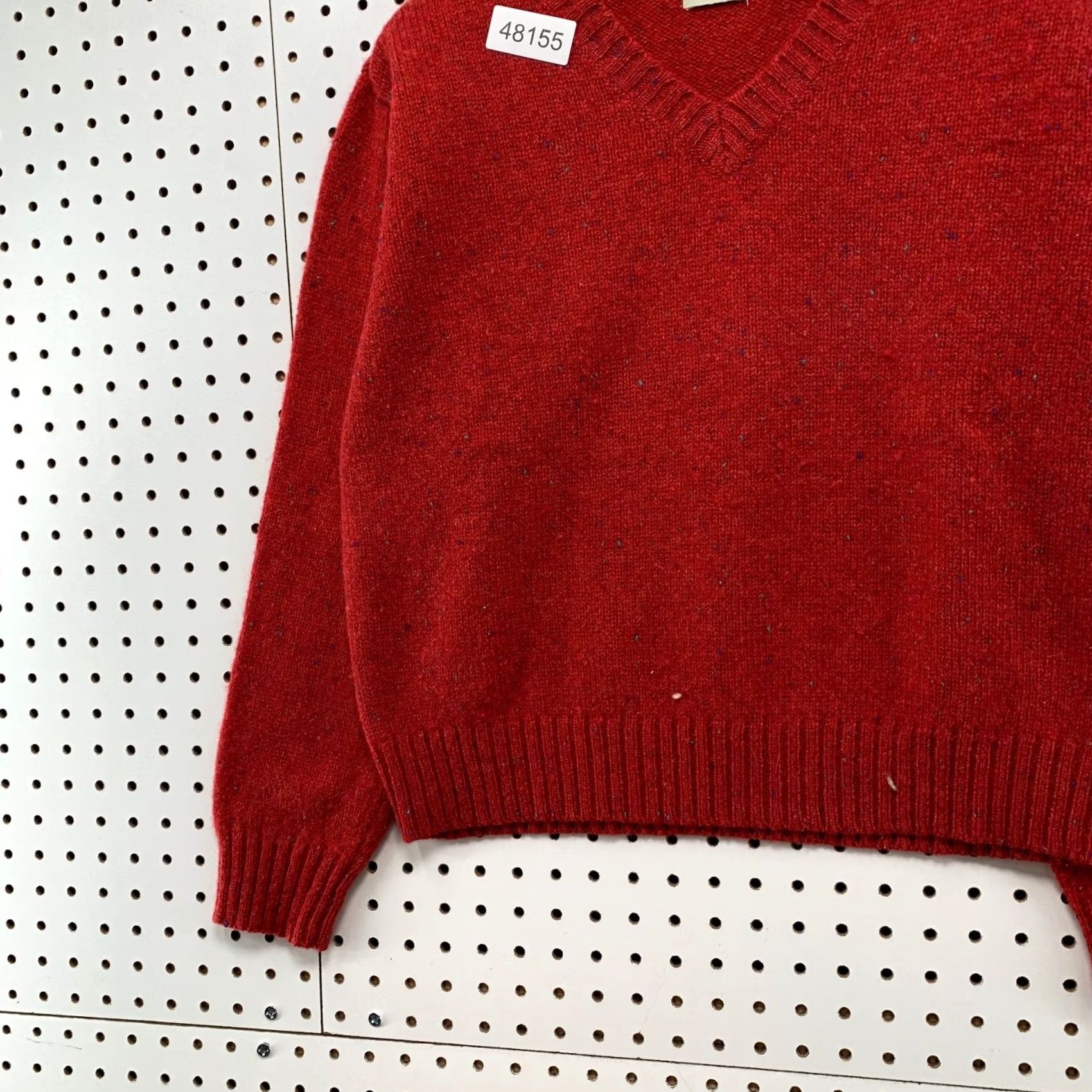 Gap GAP Wool Sweater Womens Medium Red V Neck Knit Long Sleeve Preppy Size M / US 6-8 / IT 42-44 - 5 Thumbnail