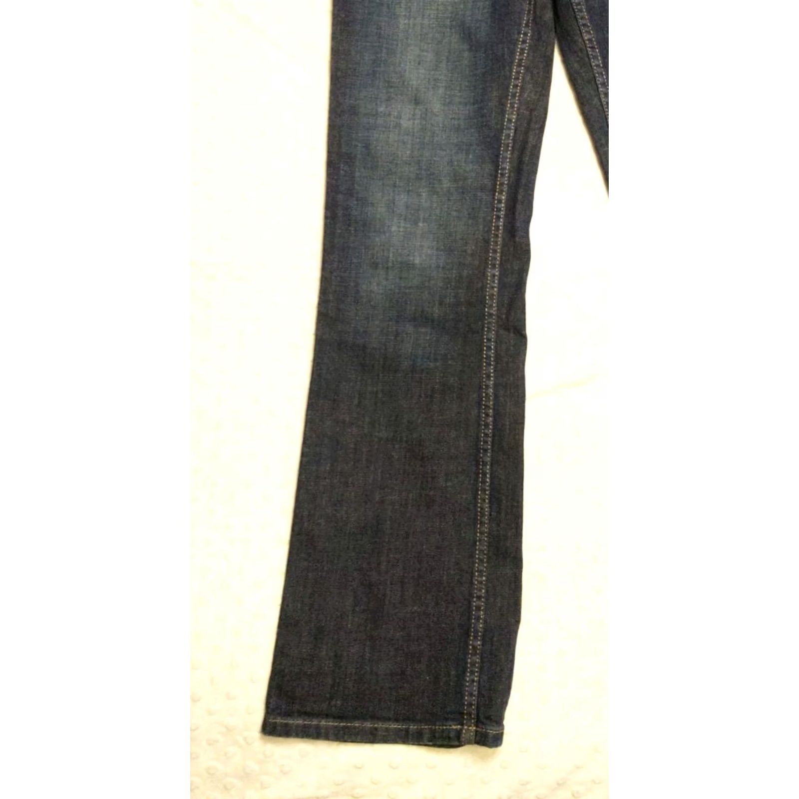 Calvin Klein Calvin Klein Jeans Womens Bootcut Denim 30x31 Dark Wash 28/6 Solid Blue High Rise 5-Pocket 100% Cotton Vintage Mens Womens Girls Size 28" / US 6 / IT 42 - 3 Thumbnail