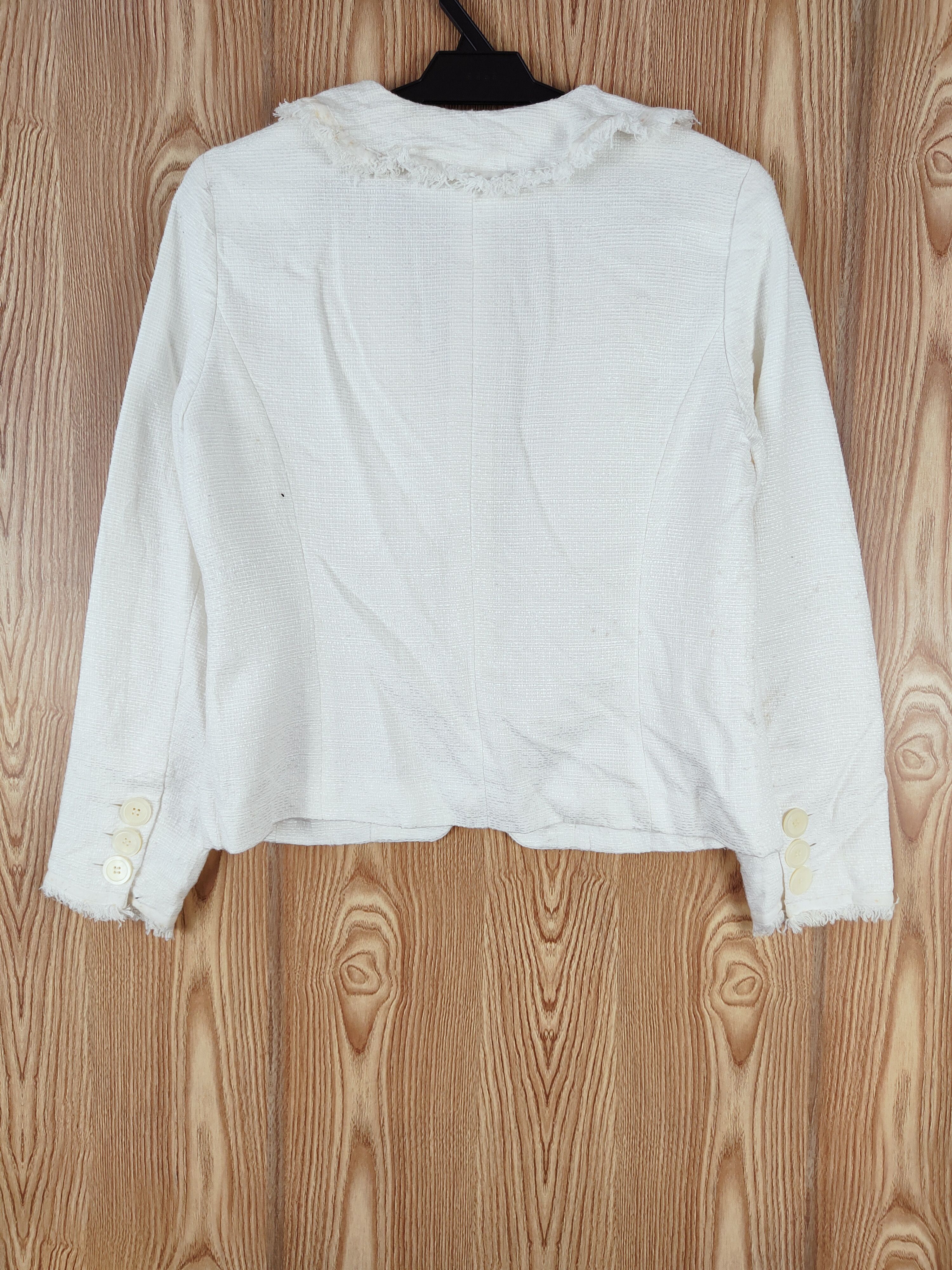 Japanese Brand × Vintage Avant Garde Fashion by Palace Garden White Jackets Size S / US 4 / IT 40 - 7 Thumbnail