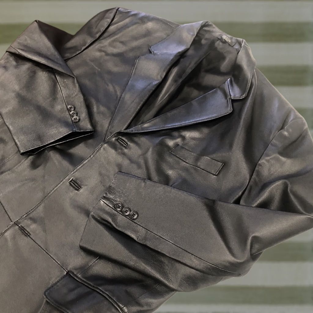 Vintage J. Ferrar Men's Leather Jacket - XL - Black - Coat/Jacket - Genuine Leather - Regular Fit Size US XL / EU 56 / 4 - 1 Thumbnail