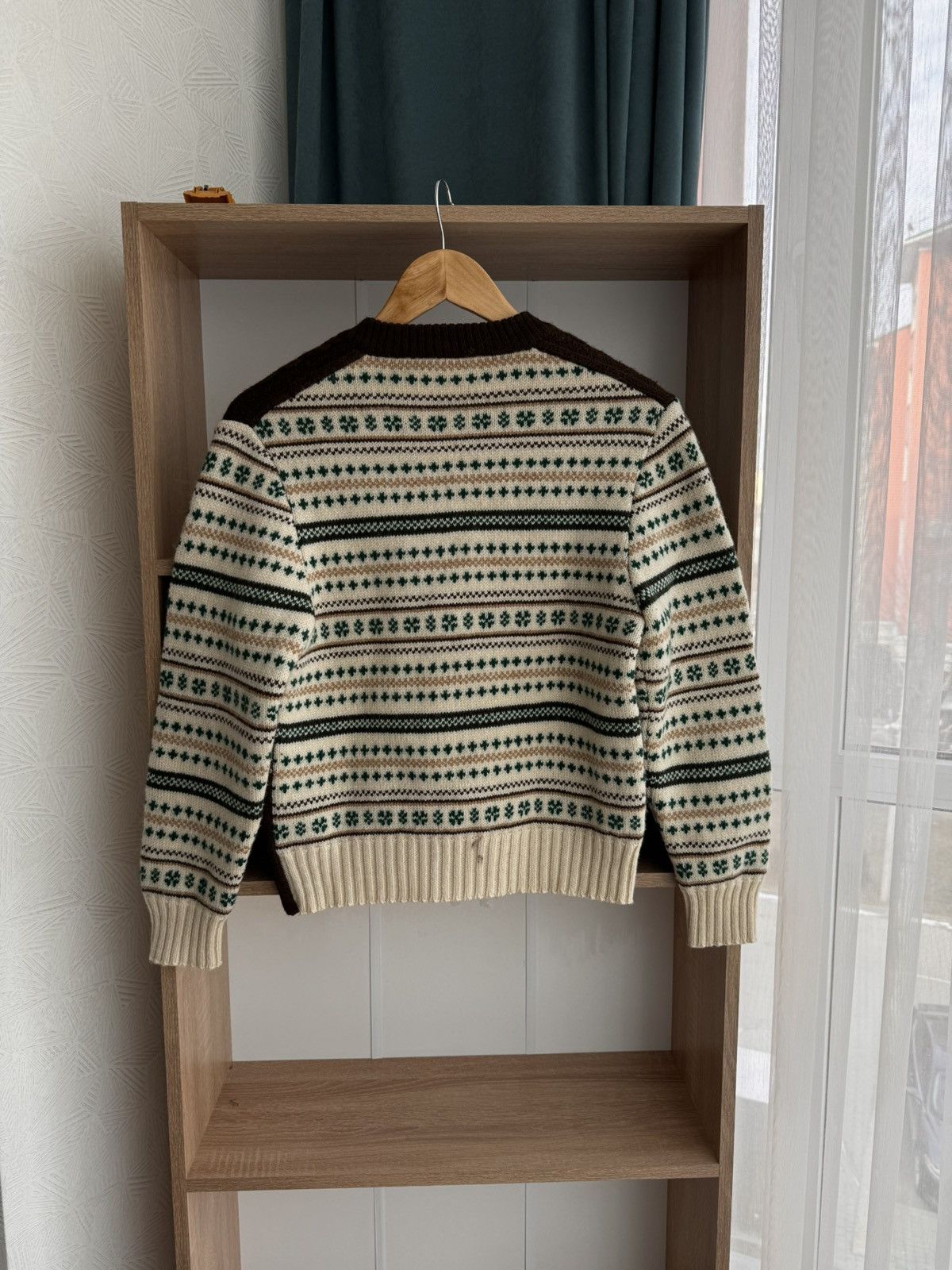 GIESSWEIN × Vintage Vintage Giesswein Tirol Floral Pure Wool Zip Sweater Size US S / EU 44-46 / 1 - 10 Thumbnail