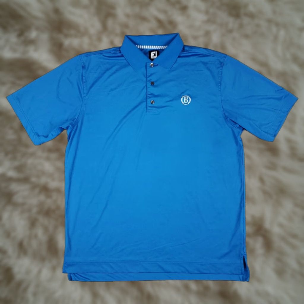 Footjoy FJ FootJoy Polo Shirt Mens L Blue Golf Shirt Adult Large Sports Casual Button-Front Short Sleeve 90s Preppy Brand: FJ Mens Size US L / EU 52-54 / 3 - 1 Thumbnail