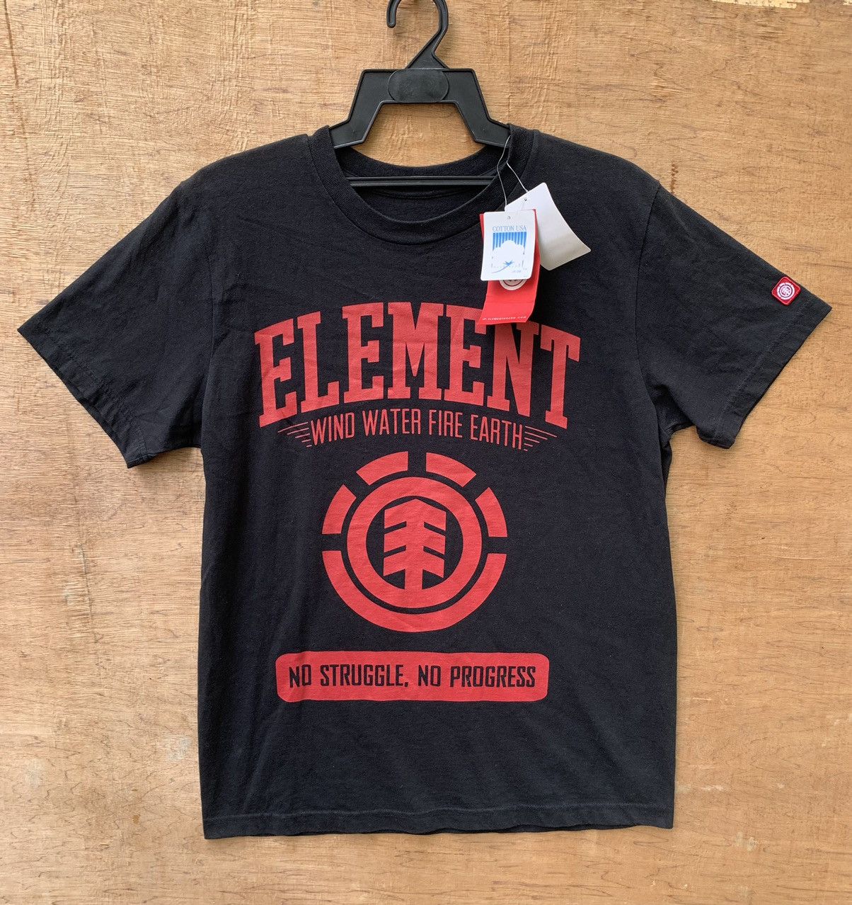 Element Element.. Wind Water Fire Earth No Struggle, No Progress Tee Size US M / EU 48-50 / 2 - 3 Thumbnail