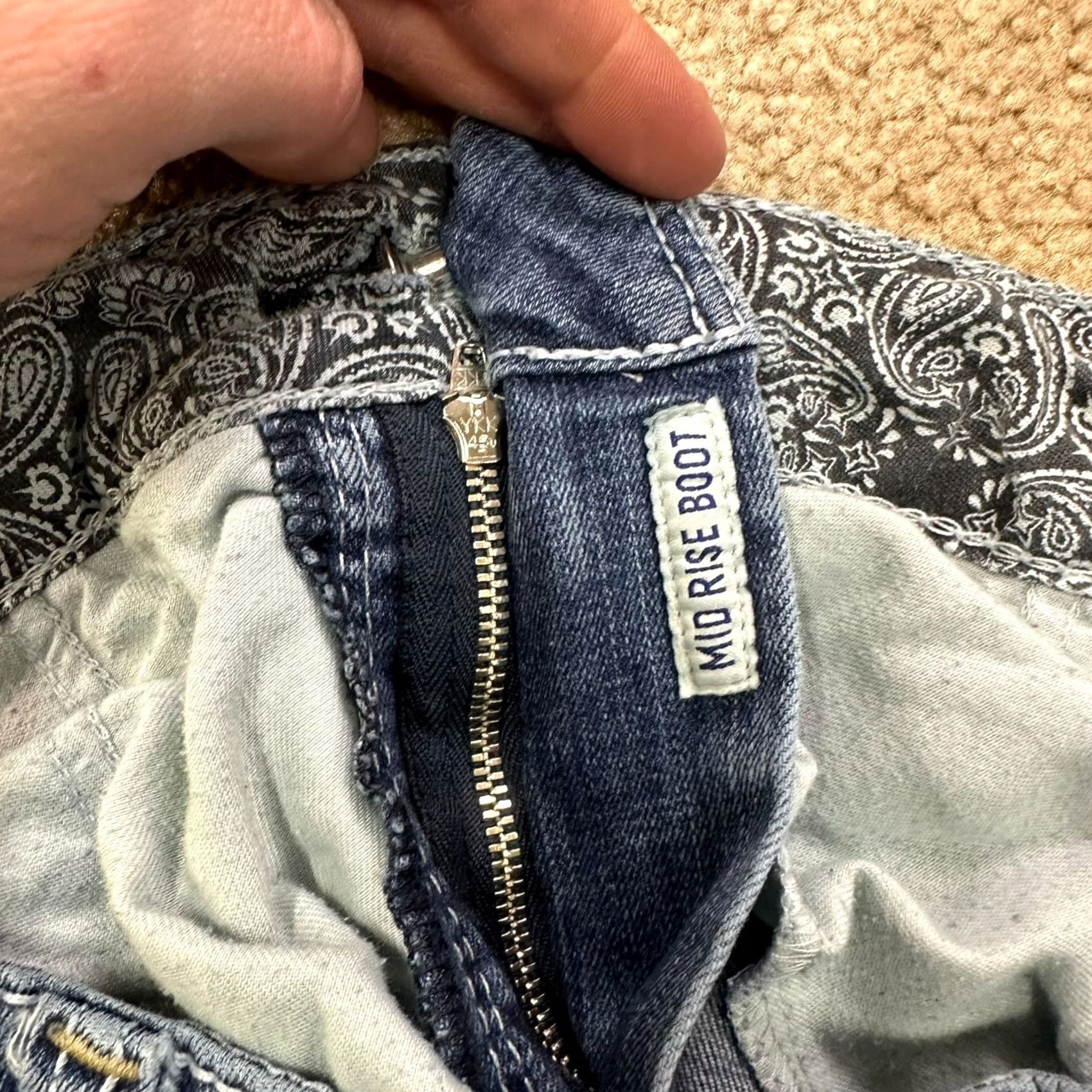 Ariat Ariat REAL DENIM Jeans Womens 34 Blue Stretch Bootcut 5-Pocket Regular Mid Rise From Mexico Mens? Womens Size 24" / US 00 / IT 34 - 7 Thumbnail