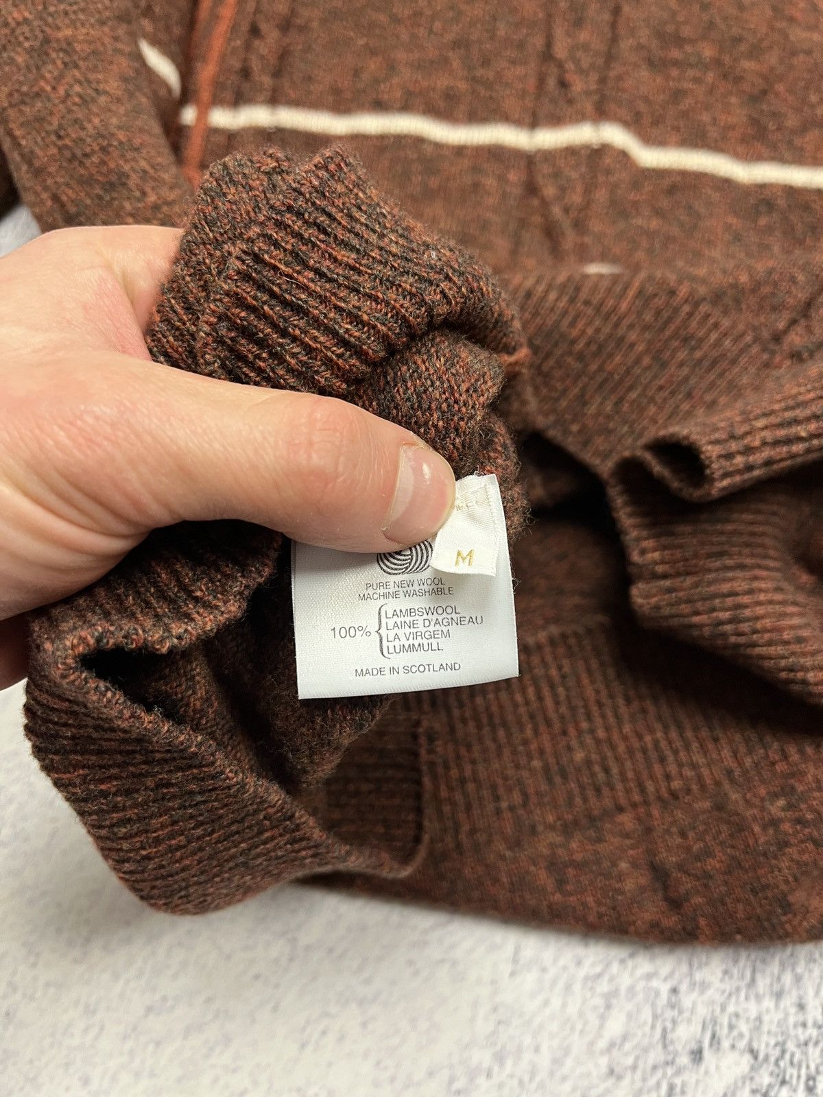 Pringle Of Scotland Vintage Pringle Of Scotland Wool Hand Knit Sweater Rare Size US M / EU 48-50 / 2 - 6 Thumbnail