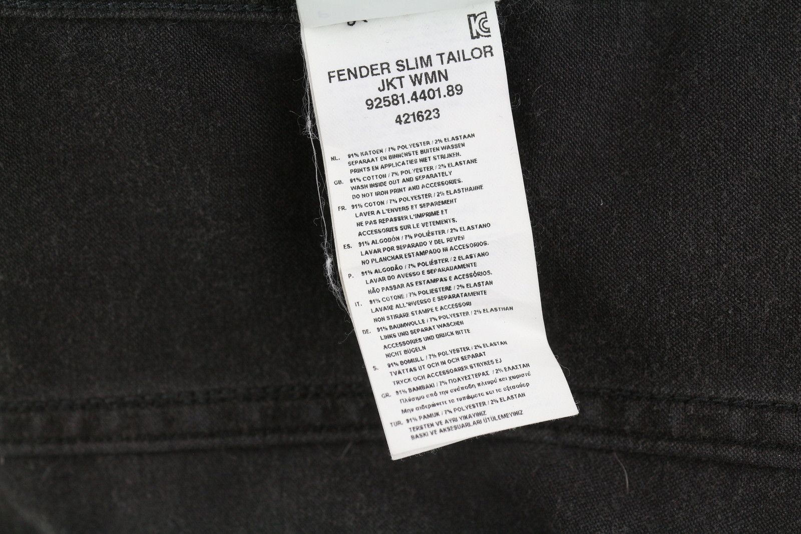 G-Star FENDER SLIM TAILOR JKT XS Black Denim Button-Up 86443 Size XS / US 0-2 / IT 36-38 - 10 Thumbnail