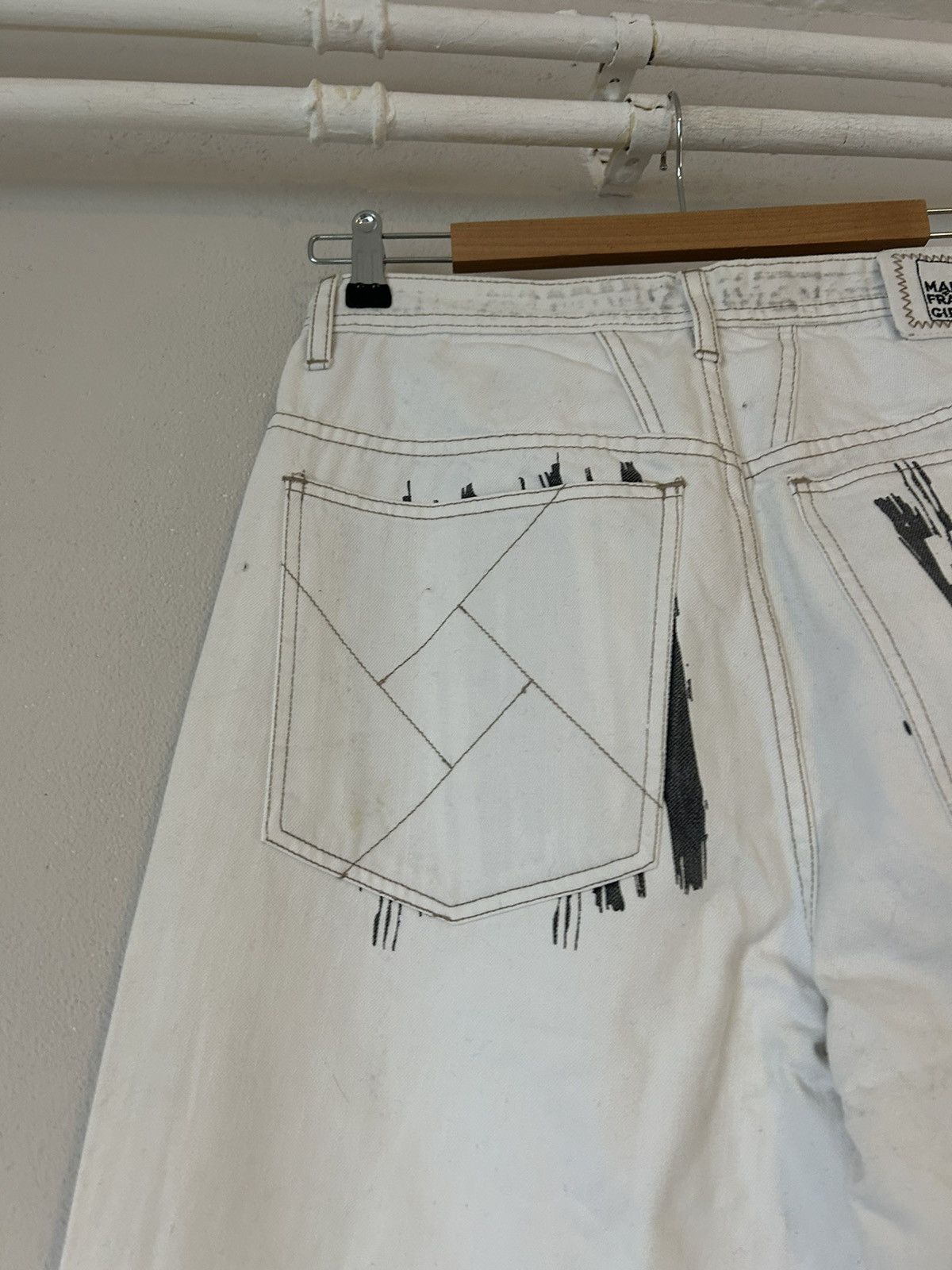 Marithe + Francois Girbaud Martine Françoise Girbaud Graphic Distressed Jeans - Size 32 Size US 32 / EU 48 - 13 Thumbnail