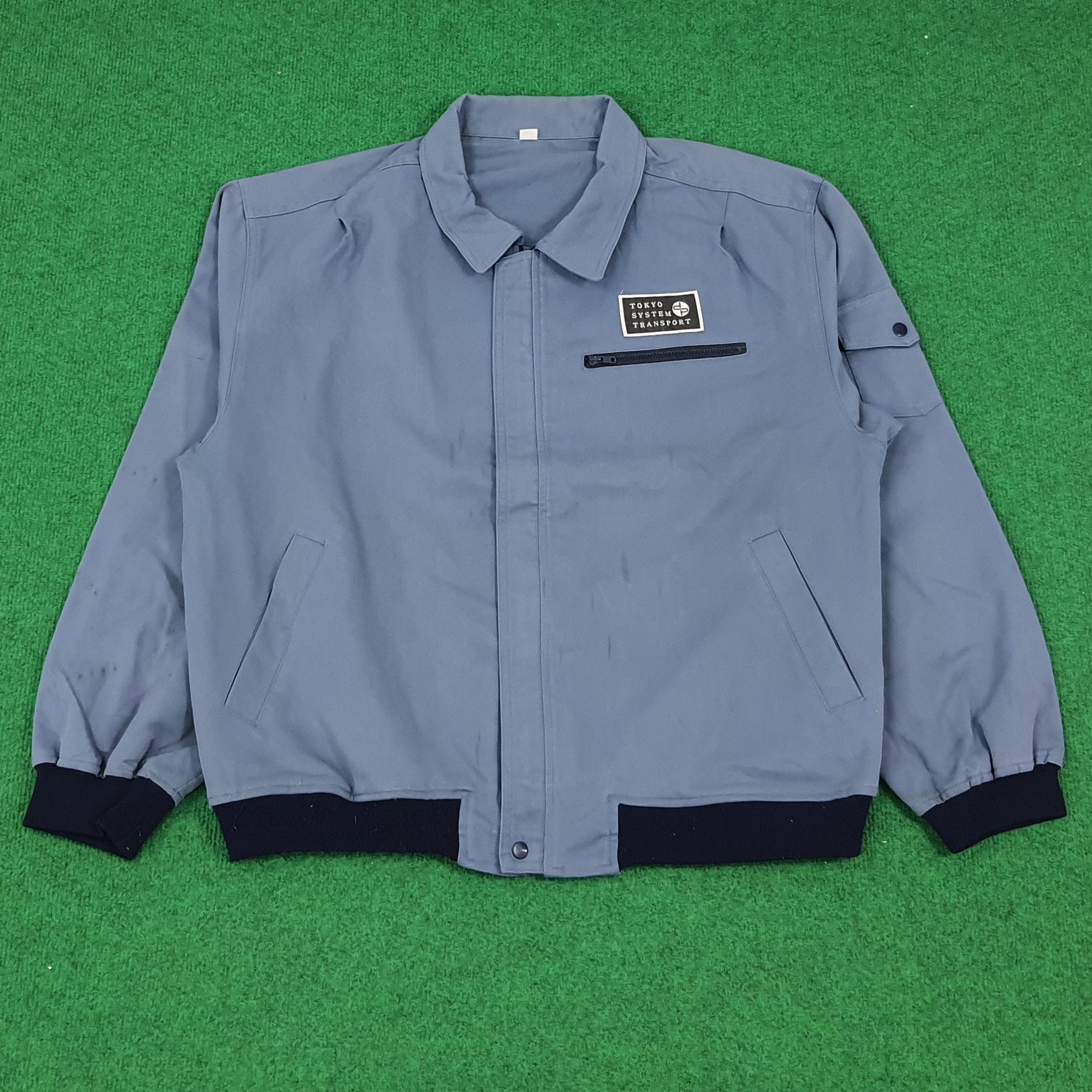 Japanese Brand × Vintage Vintage Tokyo System Transport Japan Brand Workwear Jacket Size US L / EU 52-54 / 3 - 1 Thumbnail