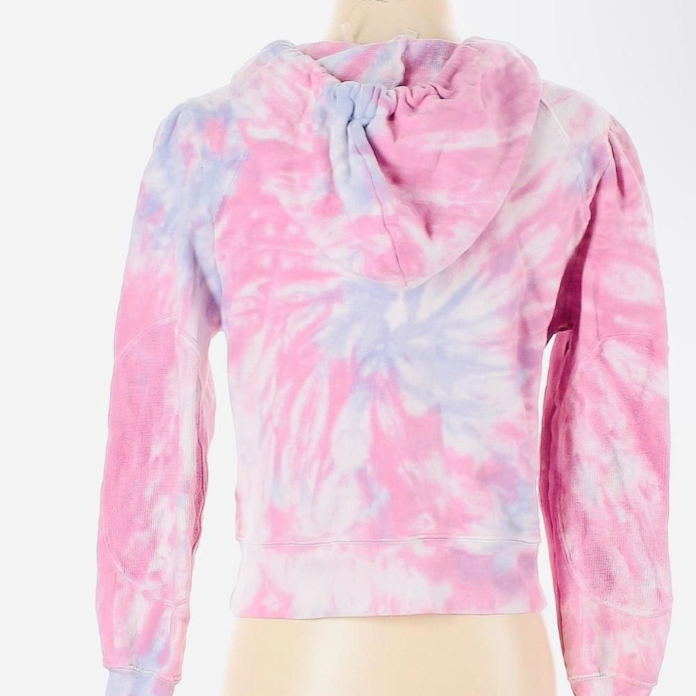 Designer Size Xs tie dye pull over LoveShackFancy cropped hoodie Size XS / US 0-2 / IT 36-38 - 2 Thumbnail