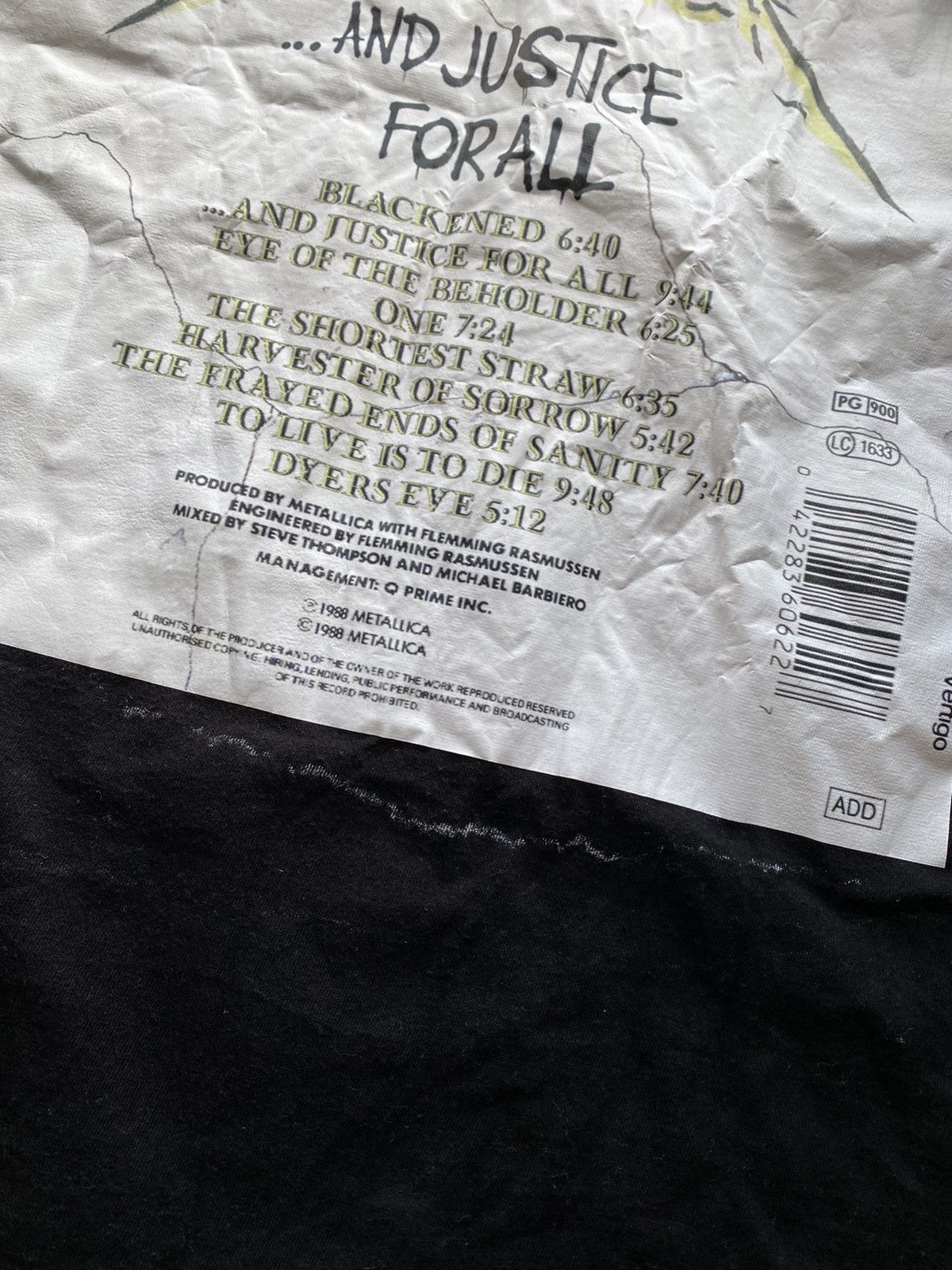 Band Tees Vintage 90s Metallica And Justice for All Tour Y2K Rare Hype Size US M / EU 48-50 / 2 - 10 Thumbnail