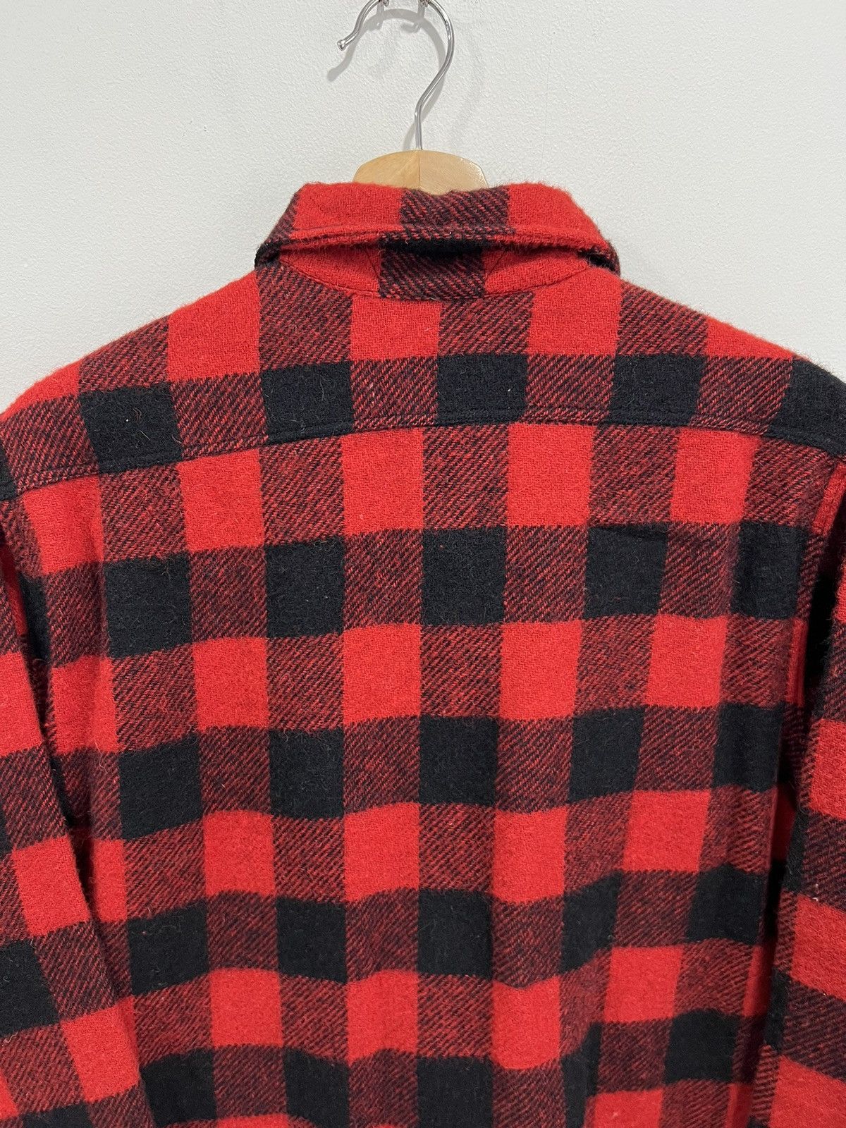 Vintage Vtg 1950s 60s Pilgrim Button Up Shirt Buffalo Plaid with tag Size US L / EU 52-54 / 3 - 6 Thumbnail