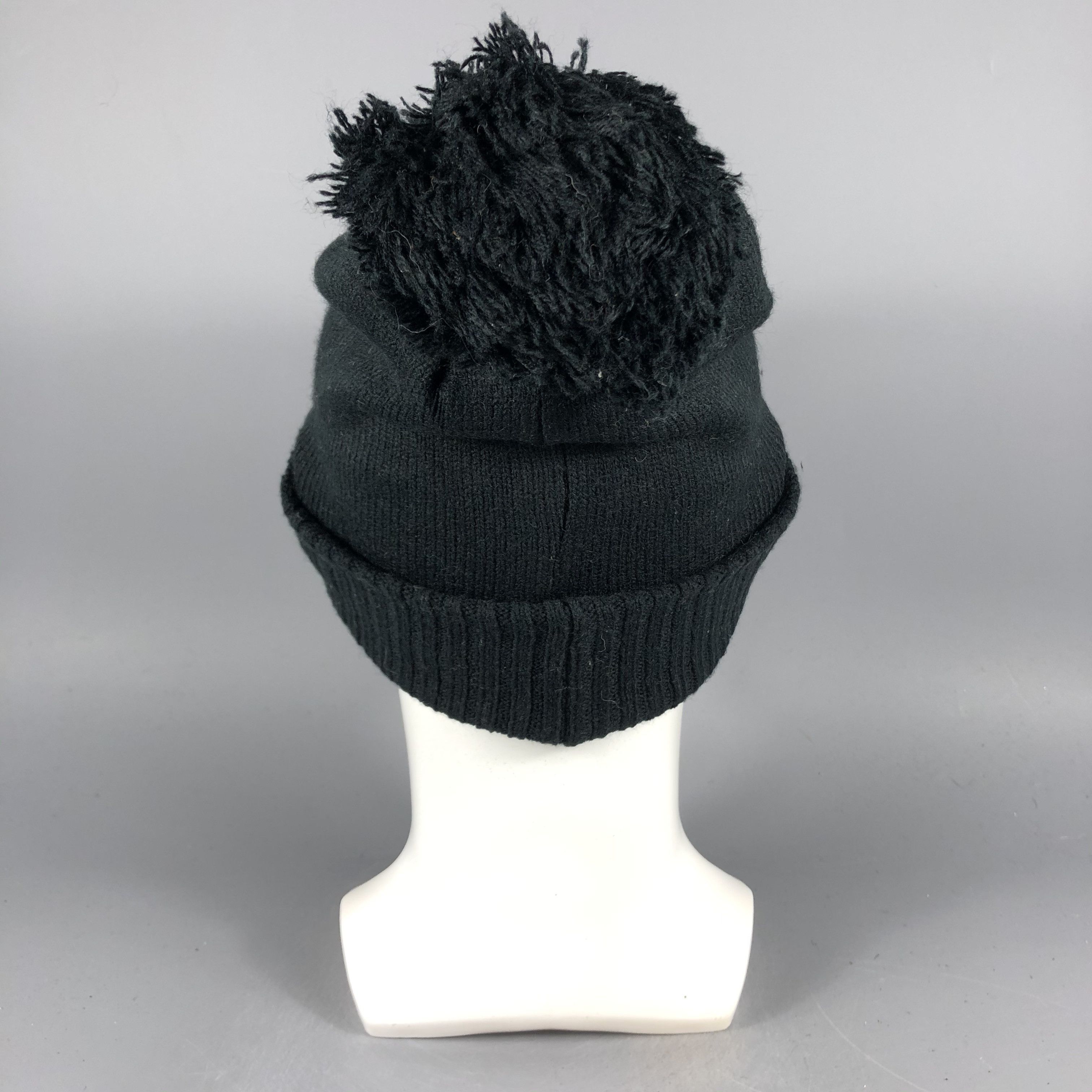 Japanese Brand × Vintage Smile PomPom Black Beanie Snow Hat Snow Cap -D1059 Size ONE SIZE - 2 Thumbnail