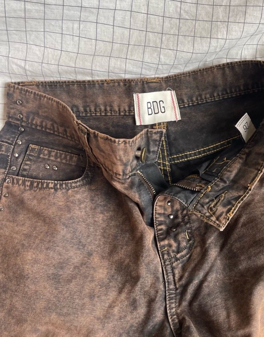 Bdg BDG Urban Outfitters Brown and Black Patchwork cowboy Jeans Size 26" / US 2 / IT 38 - 6 Thumbnail