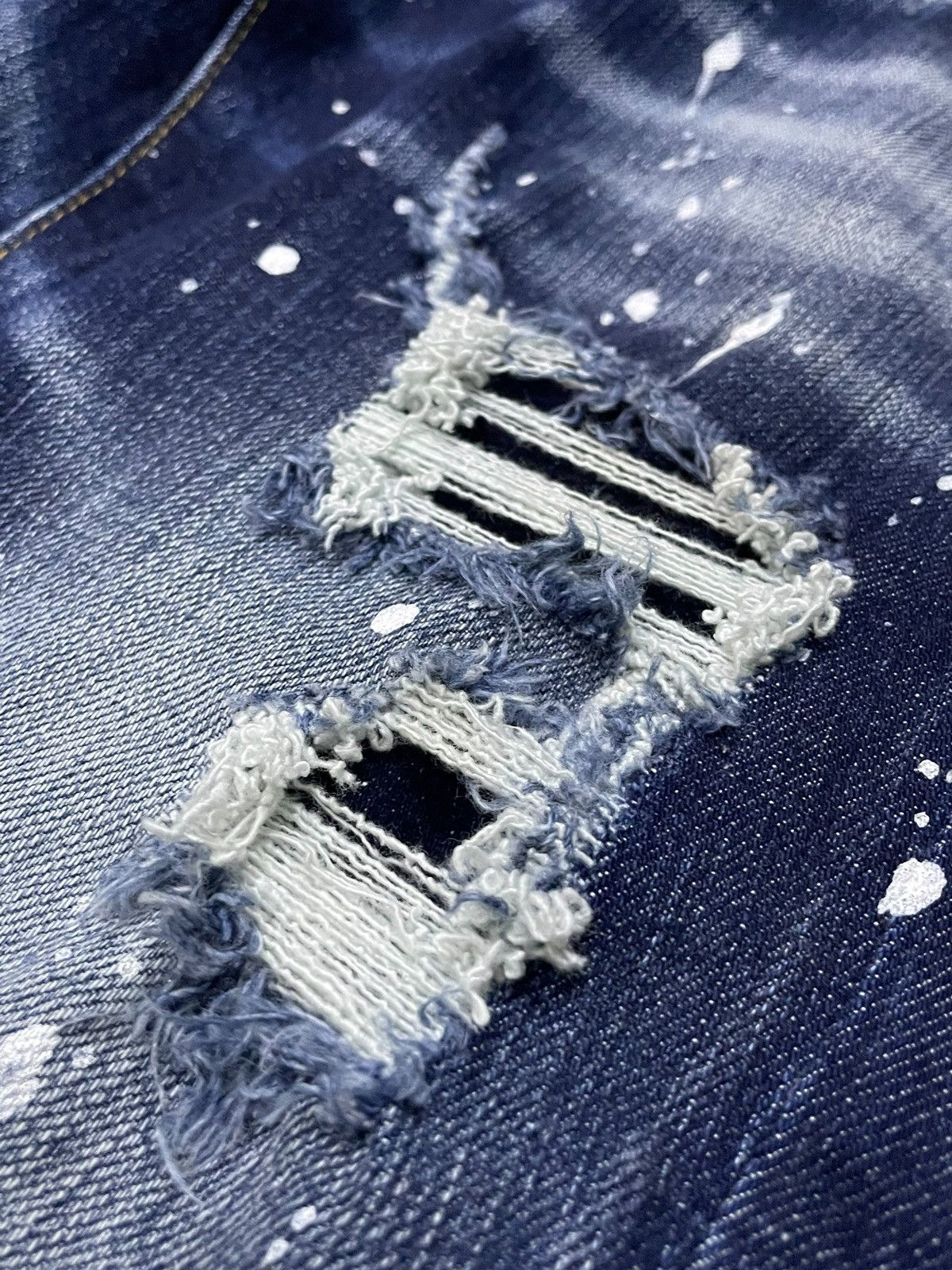 Dsquared2 BNWT Dsquared2 $800 Biker Distressed Paint Splatter Jeans Size US 34 / EU 50 - 8 Thumbnail