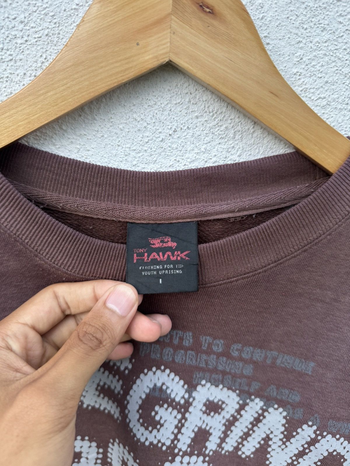 Tony Hawk Distressed Sun Faded 2000s Archive Tony Hawk Skate Size US L / EU 52-54 / 3 - 6 Thumbnail