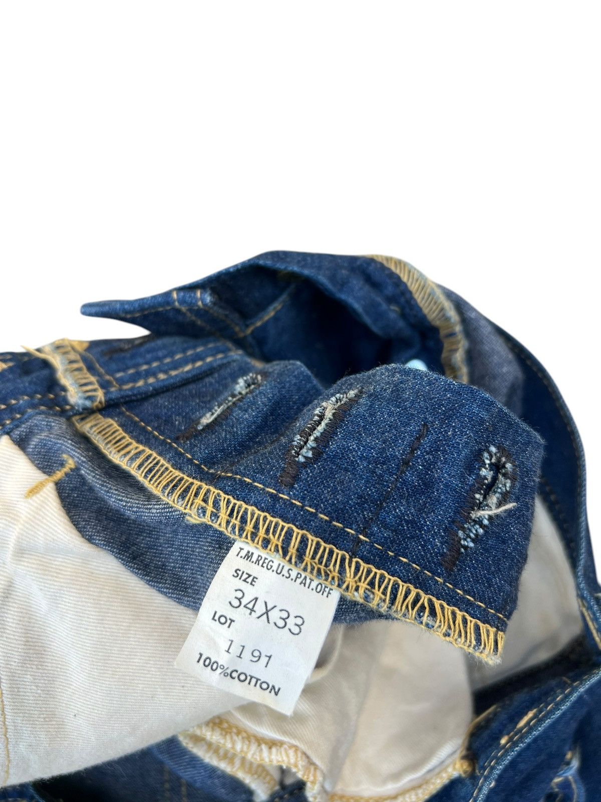 Lee Vintage 90s Lee Jelt Denim Sanforized Denim Work Jeans Size US 34 / EU 50 - 21 Thumbnail