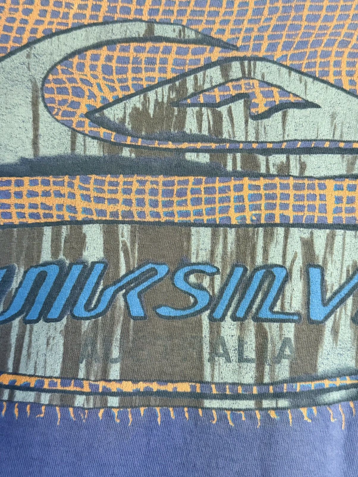 Quiksilver × Vintage Thrashed Vintage 90s Quiksilver Australia Surf Faded Grunge Size US XL / EU 56 / 4 - 3 Thumbnail