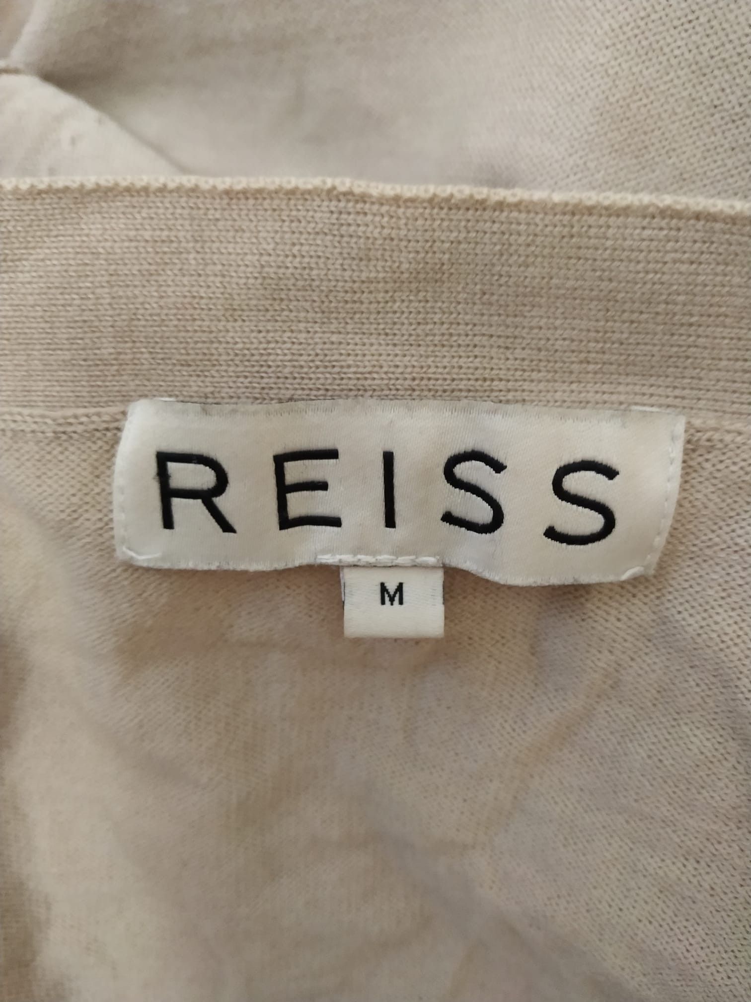 Reiss REISS v-neck beige merino wool sweater M Size US M / EU 48-50 / 2 - 3 Thumbnail