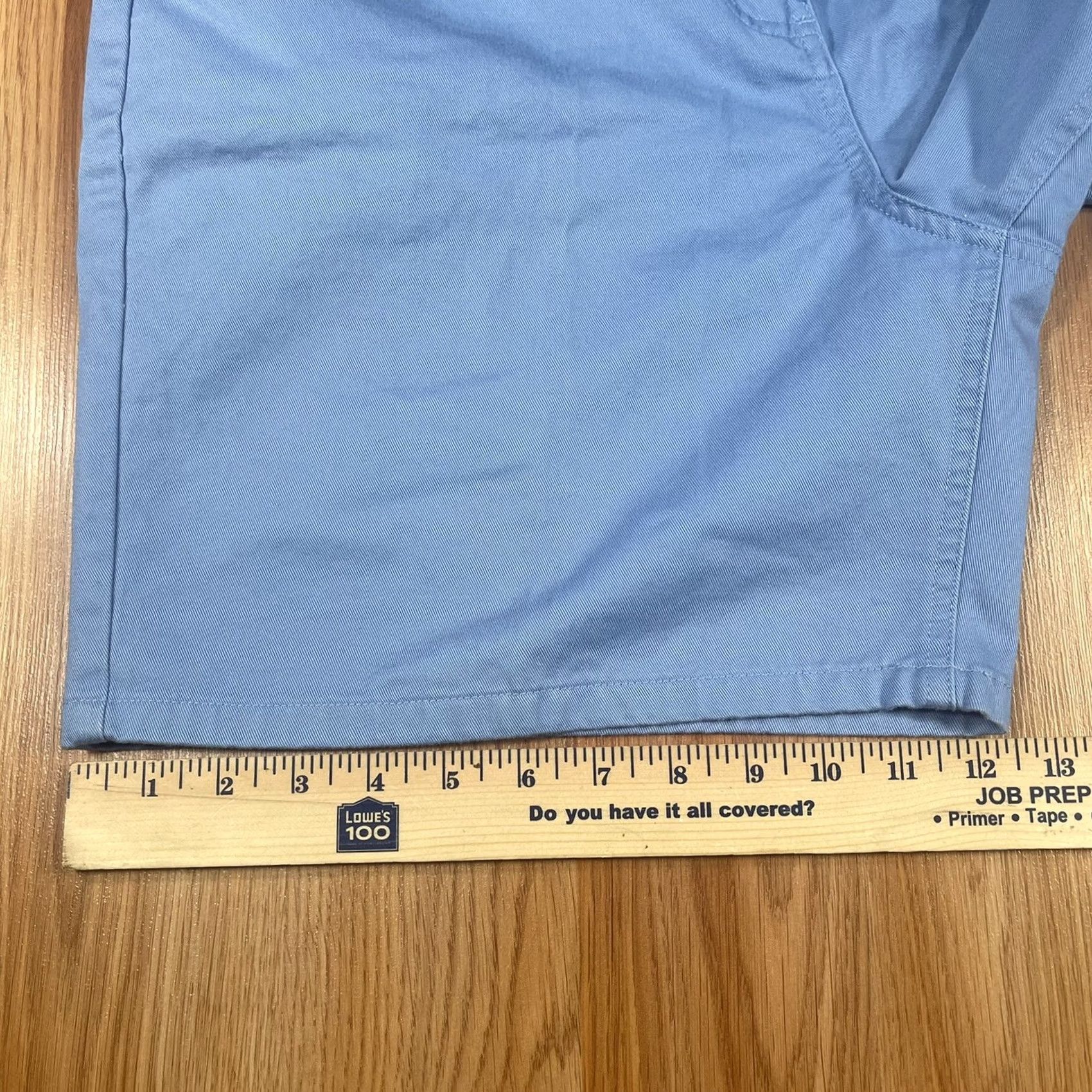 Vintage VINTAGE LL Bean Shorts Womens Size 14 Blue Flat Front Khaki Chino Slacks 100% Cotton Size 36" / US 14 / IT 50 - 7 Thumbnail