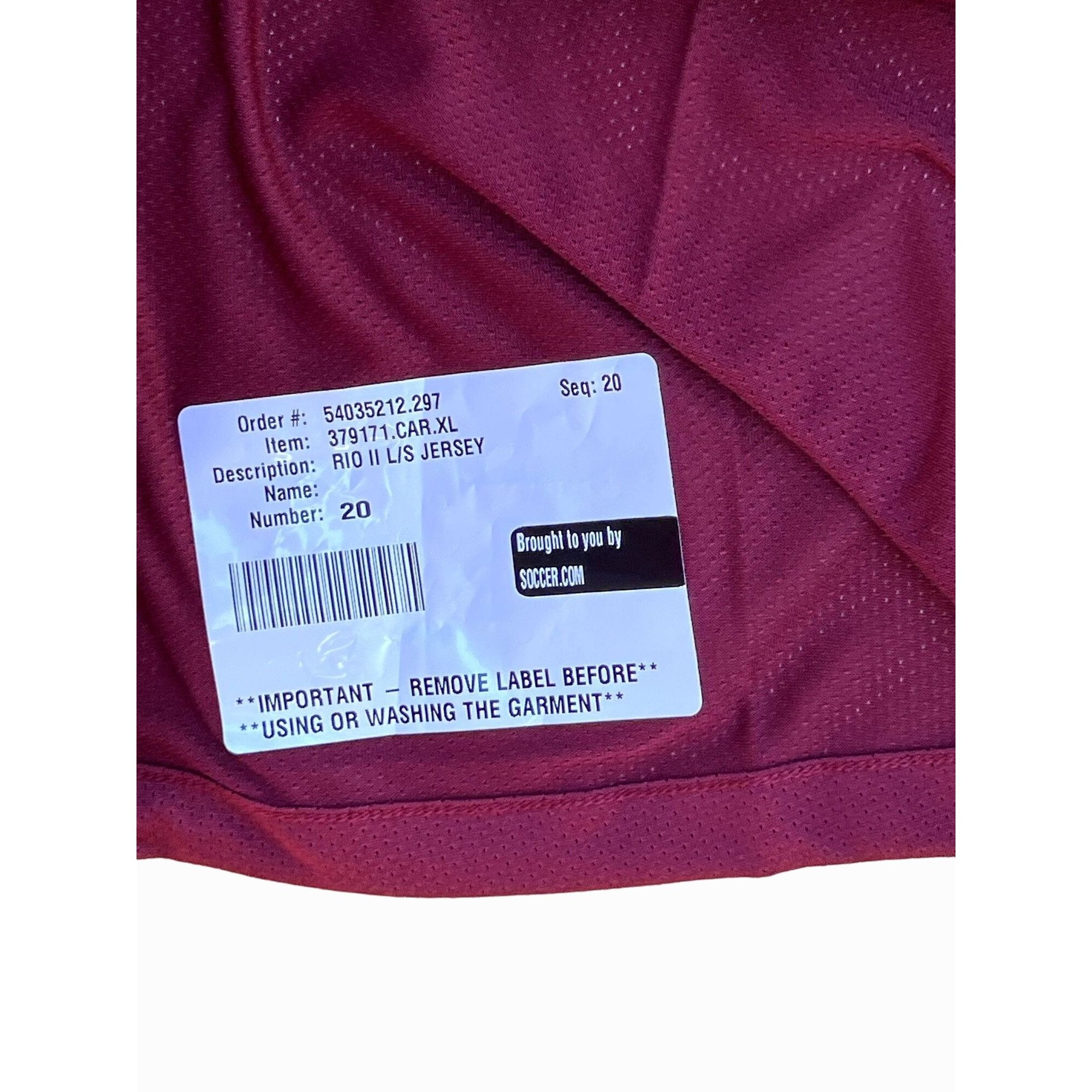 Nike Nike - Men's Dri-Fit Long Sleeve T-Shirt - Burgundy - Extra Size US XL / EU 56 / 4 - 11 Thumbnail