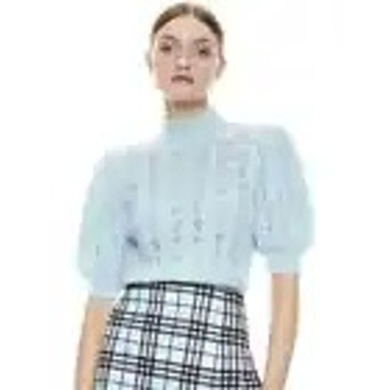 Alice + Olivia Alice +Olivia Kyoko Turtleneck Cable-Knit Pullover Sweater Size M / US 6-8 / IT 42-44 - 1 Thumbnail