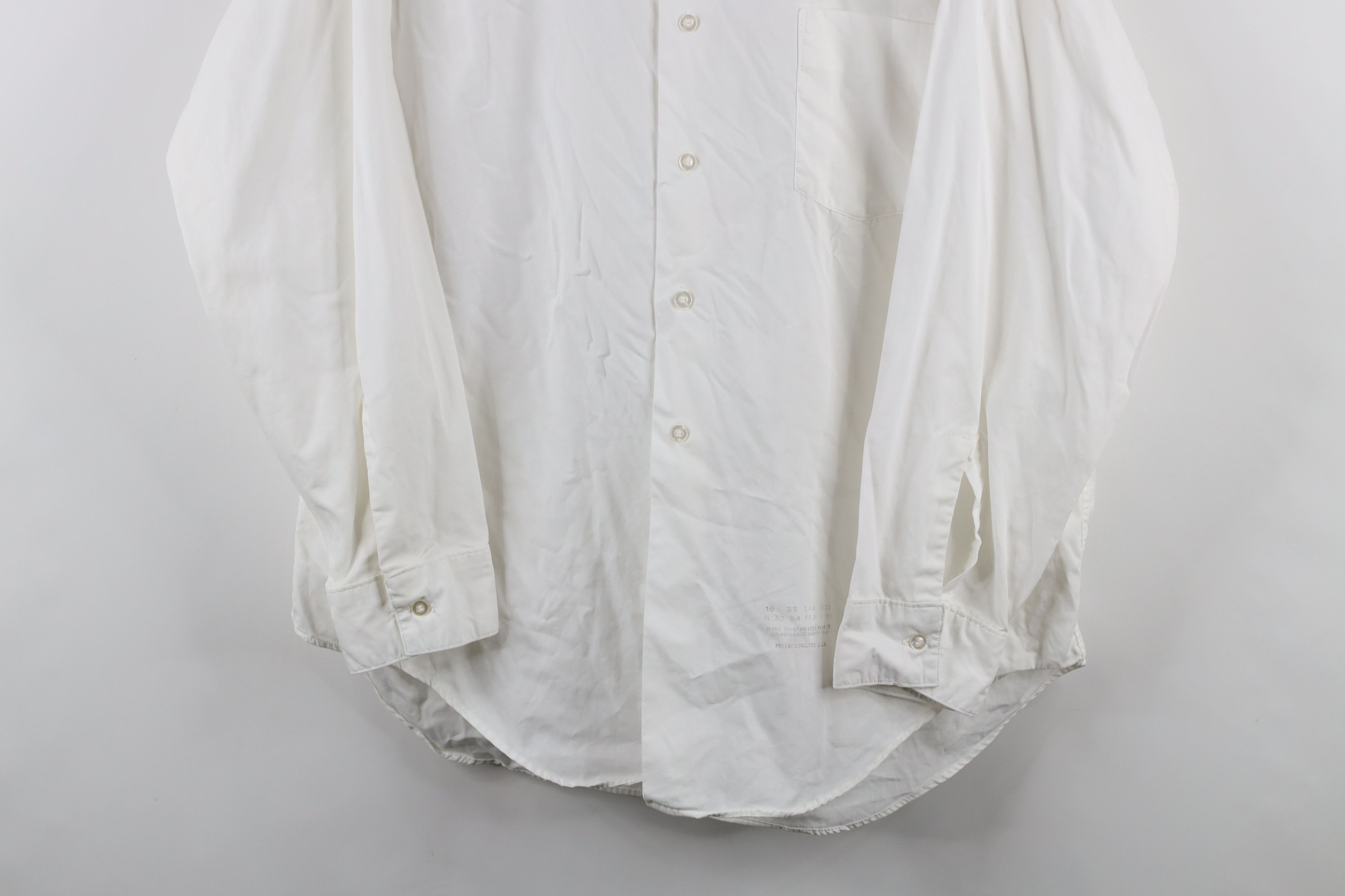 Vintage Vintage 60s 70s Streetwear Collared Button Shirt White USA Size US M / EU 48-50 / 2 - 3 Thumbnail