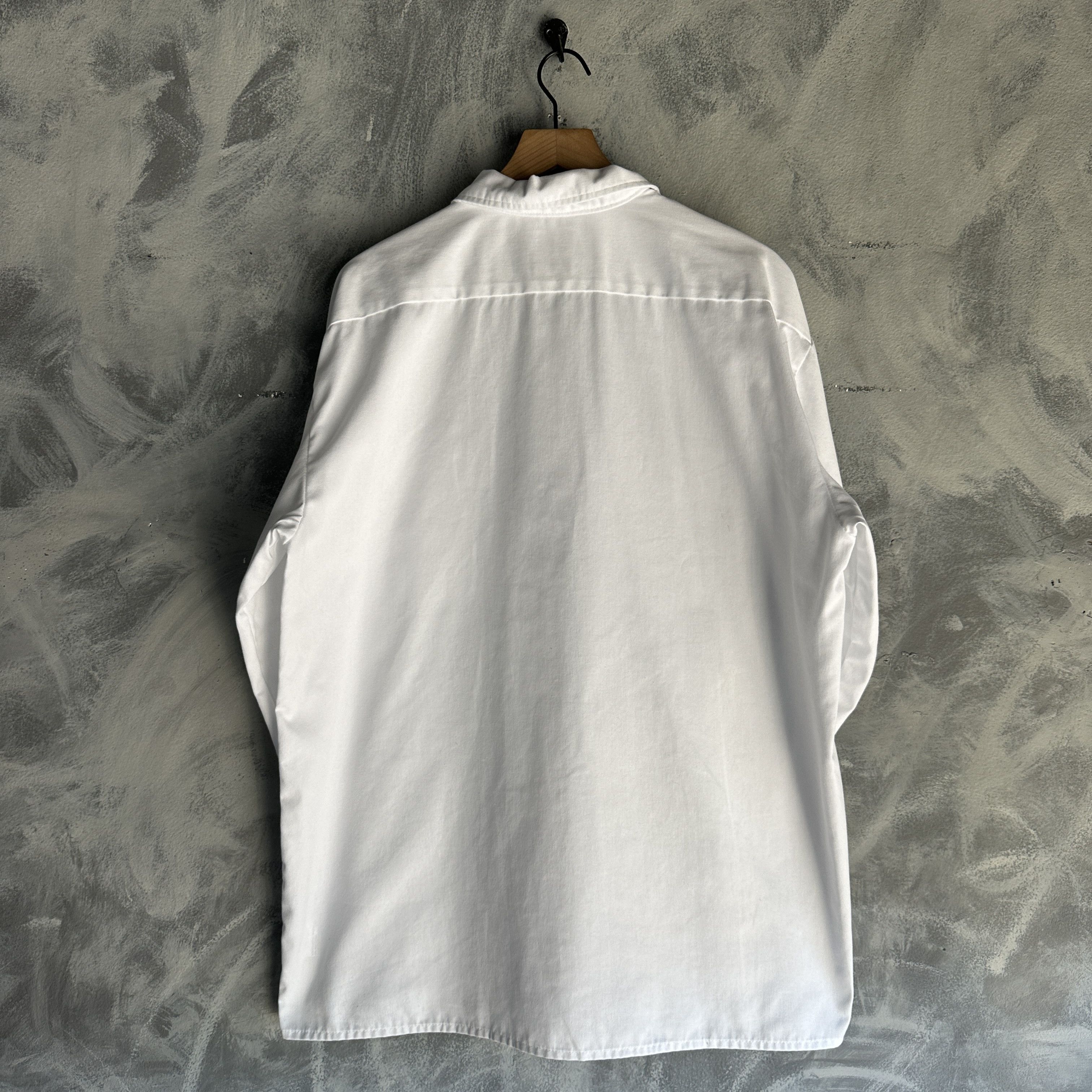 Dickies Dickies Button Up Shirt Mens XL White Long Sleeve Workwear Size US XL / EU 56 / 4 - 8 Thumbnail