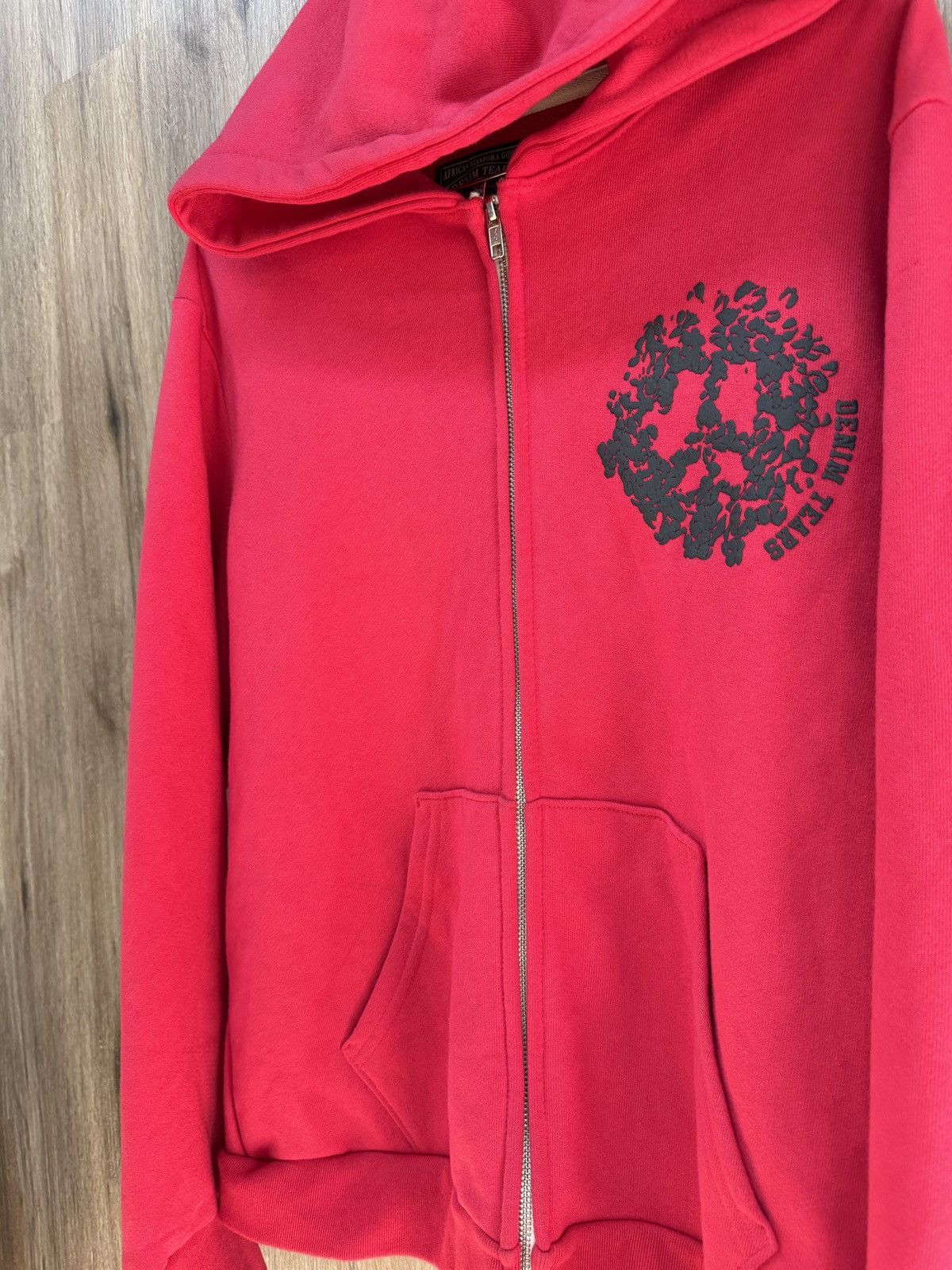 DENIM TEARS Denim Tear Zip Up Red Hoodie Size US L / EU 52-54 / 3 - 4 Thumbnail