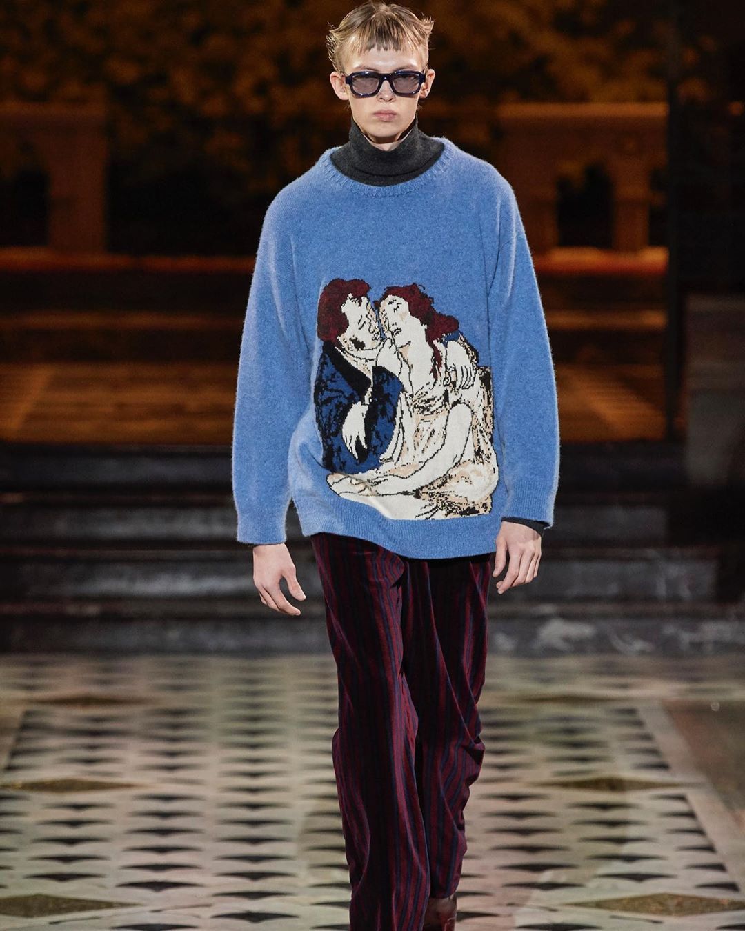 Enfants Riches Deprimes × Loro Piana Boy wipes girl’s tears crewneck sweater Size US L / EU 52-54 / 3 - 3 Thumbnail